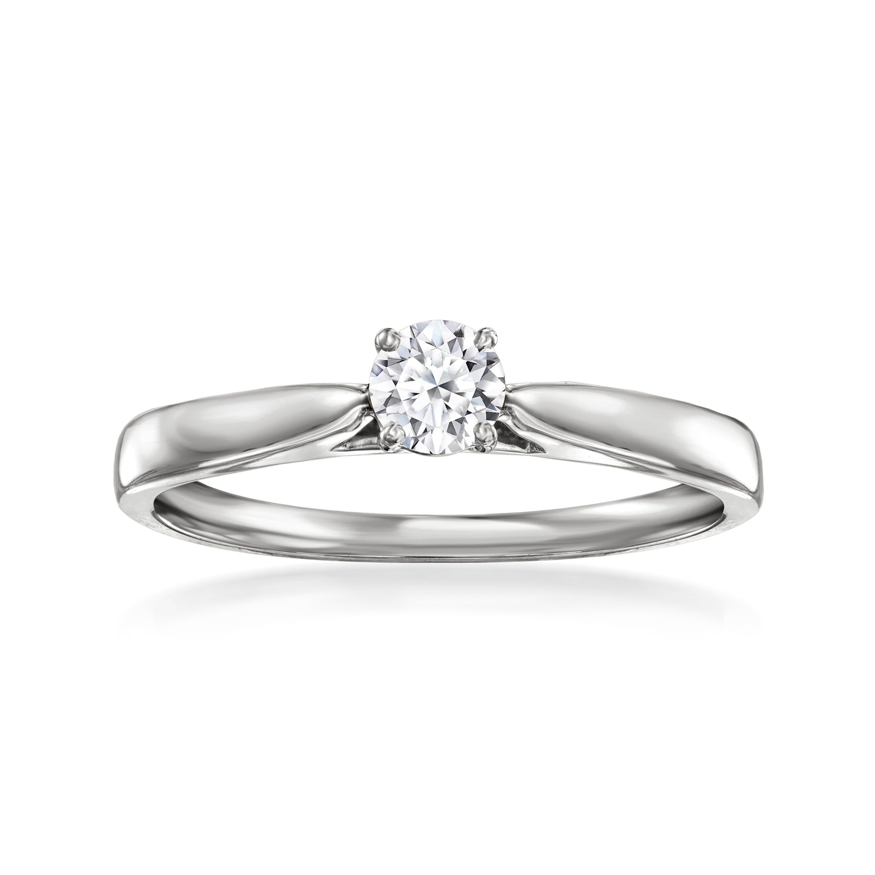 Ross-Simons Lab-Grown Diamond Solitaire Ring in Sterling Silver 7194699923516