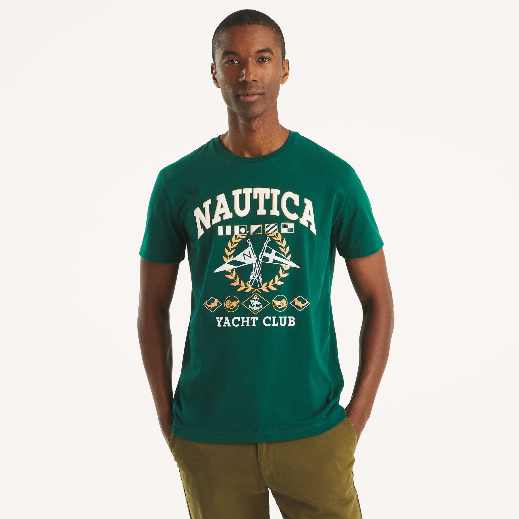 Nautica Mens Yacht Club Graphic T-Shirt 7831356833852
