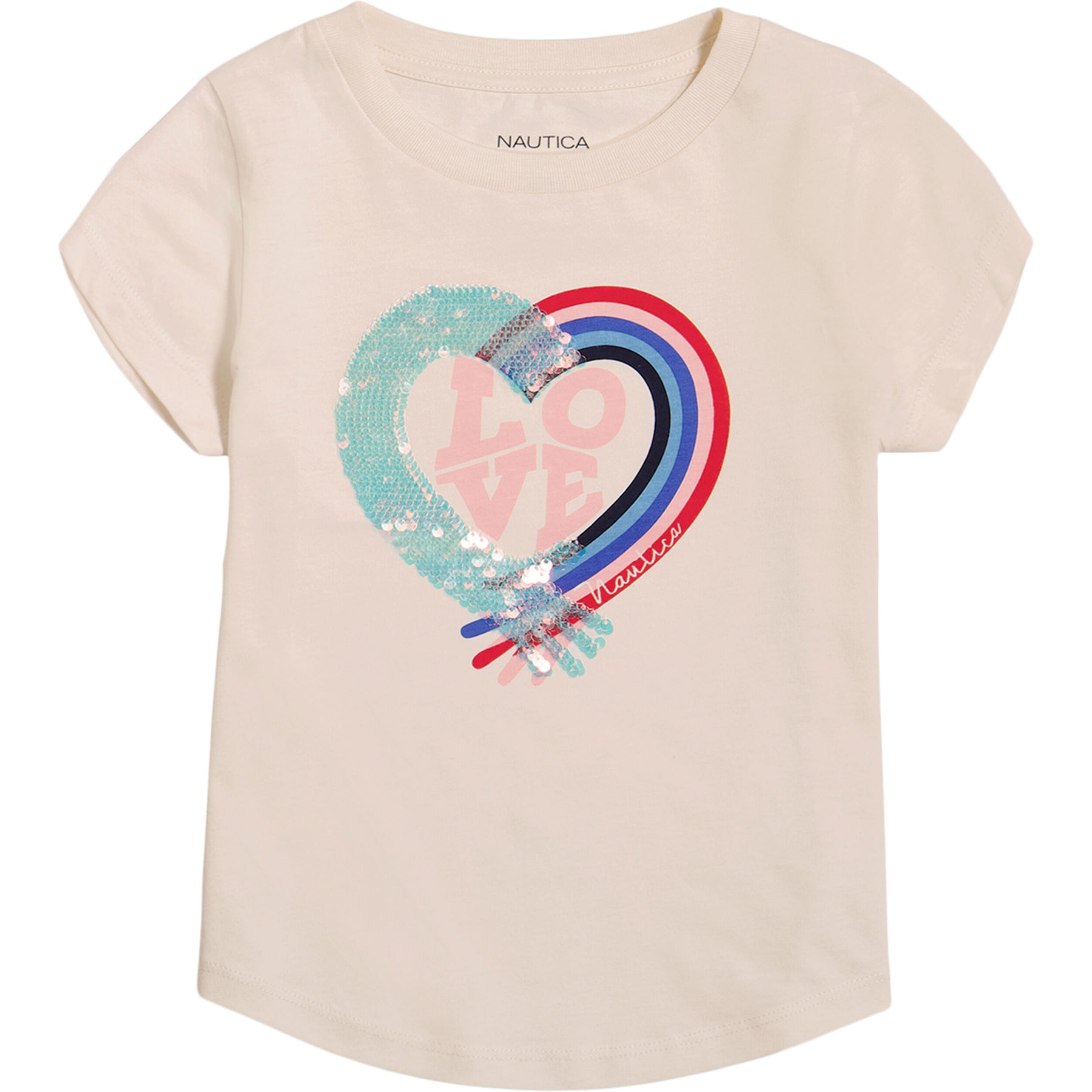 Nautica Toddler Girls' Love T-Shirt (2T-4T)