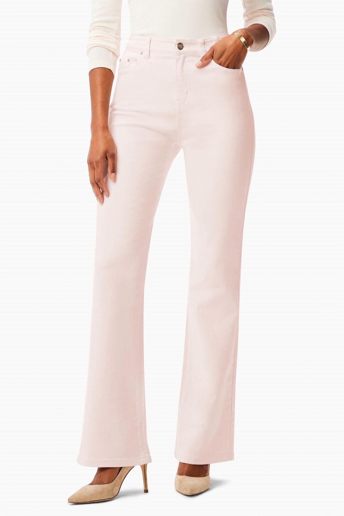 High Rise Boot Leg Jean In Shell 7802273038396