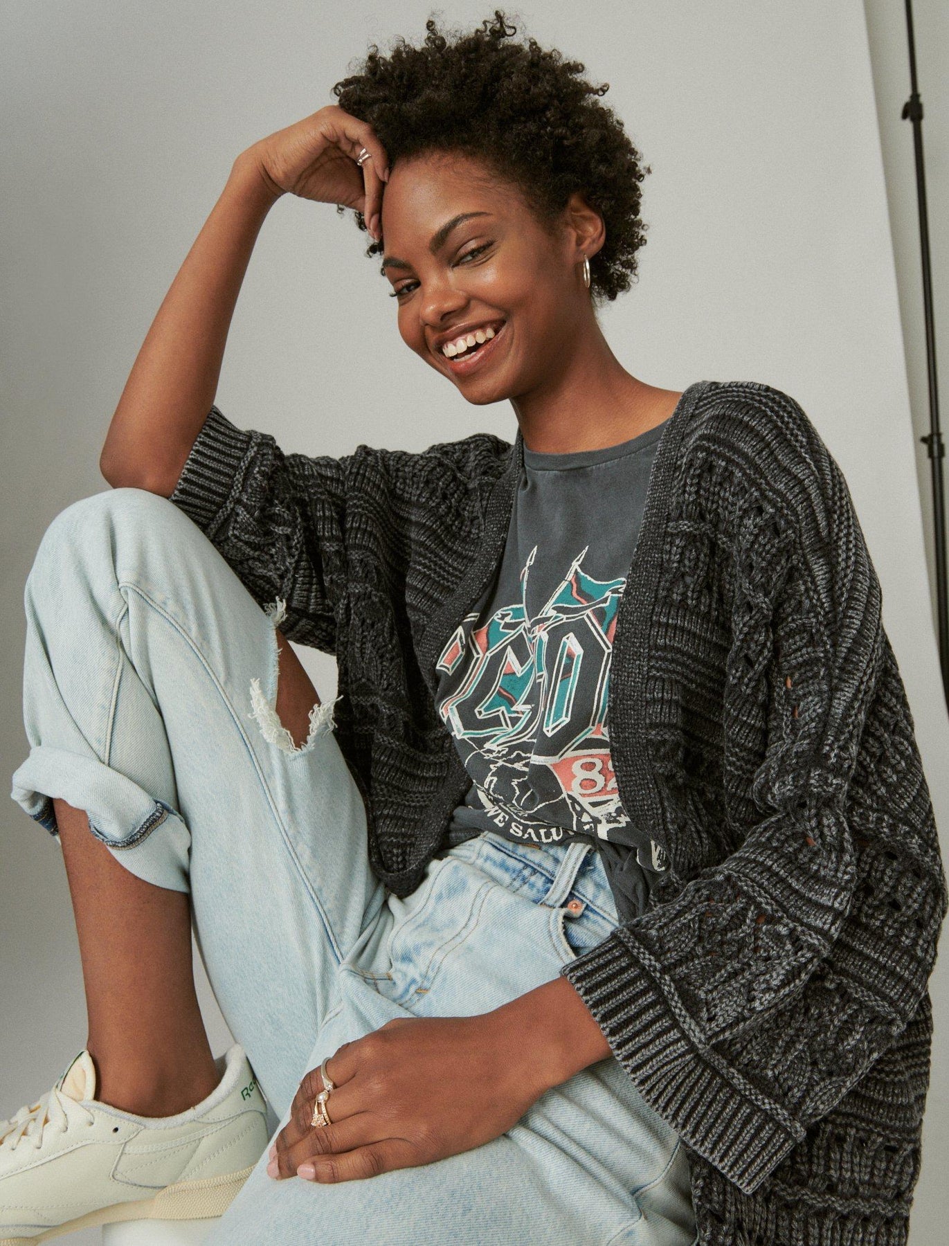 Lucky Brand Women's Acdc Boyfriend Tee