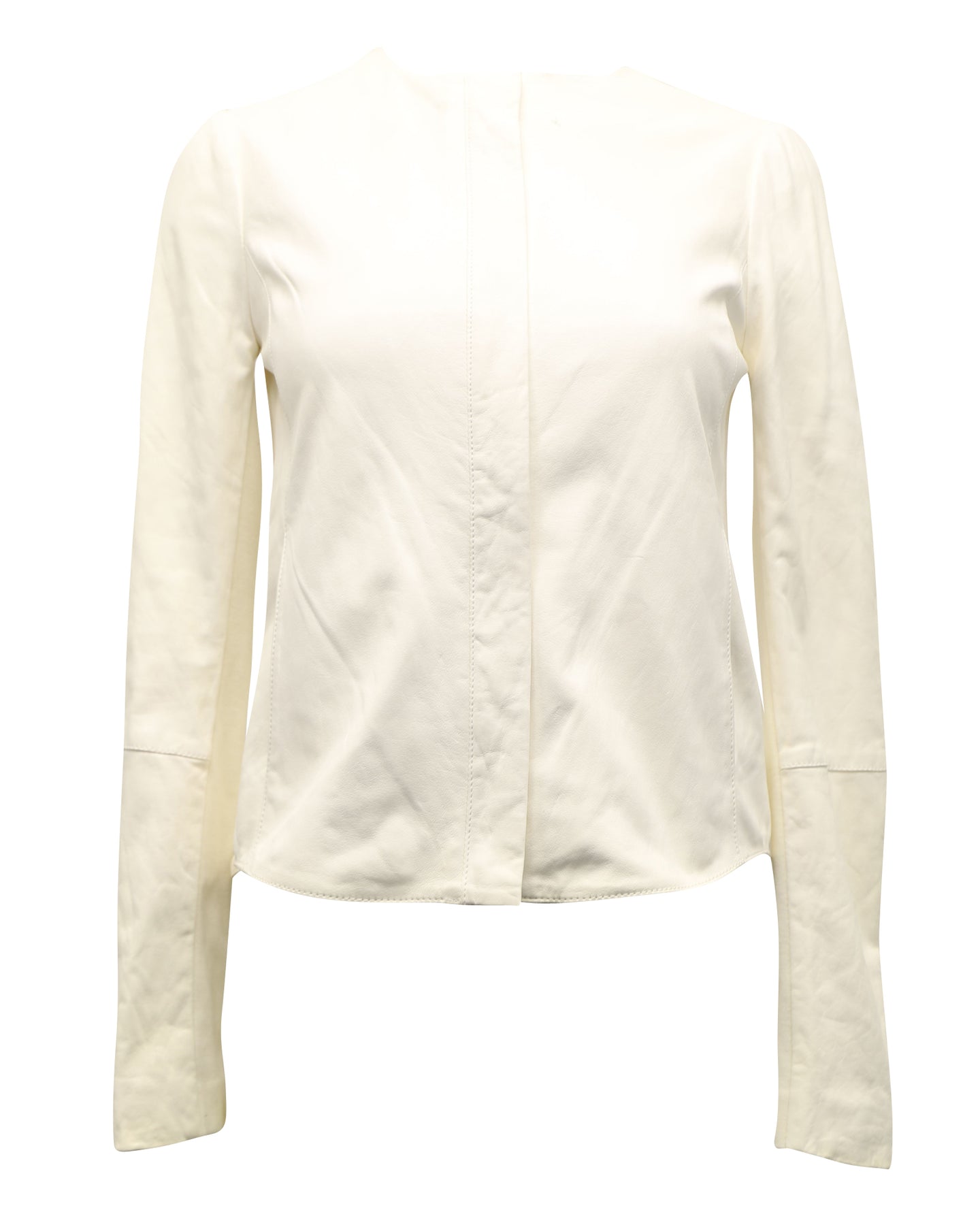 Zimmermann Longsleeve Blouse in White Linen 7762722783292