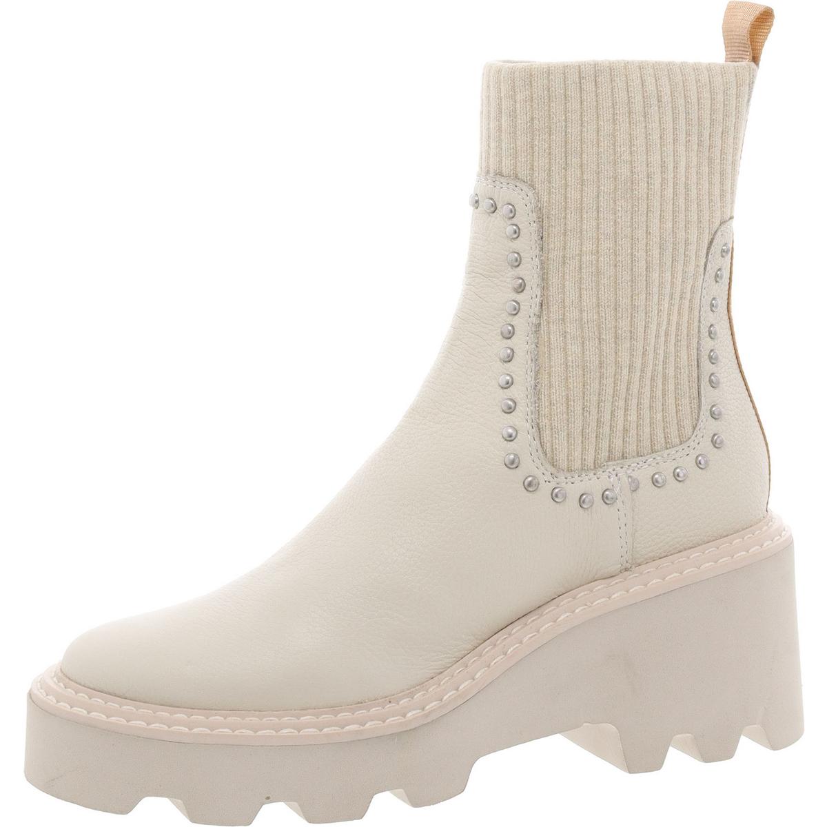 Studded Leather Chelsea Boots