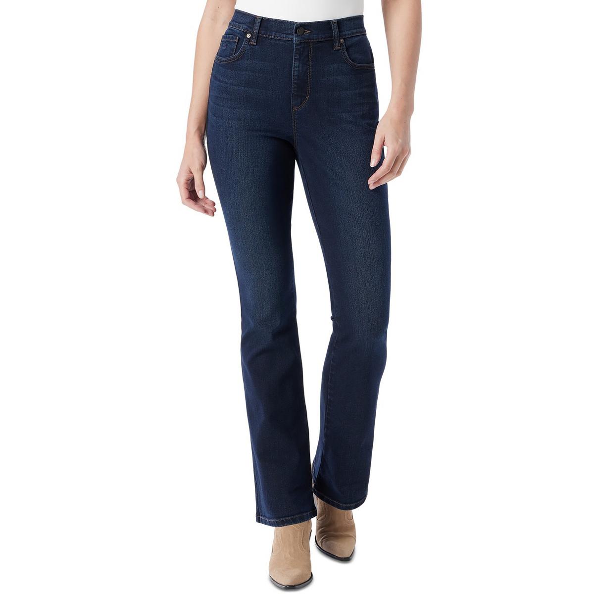 High Rise Dark Wash Bootcut Pants