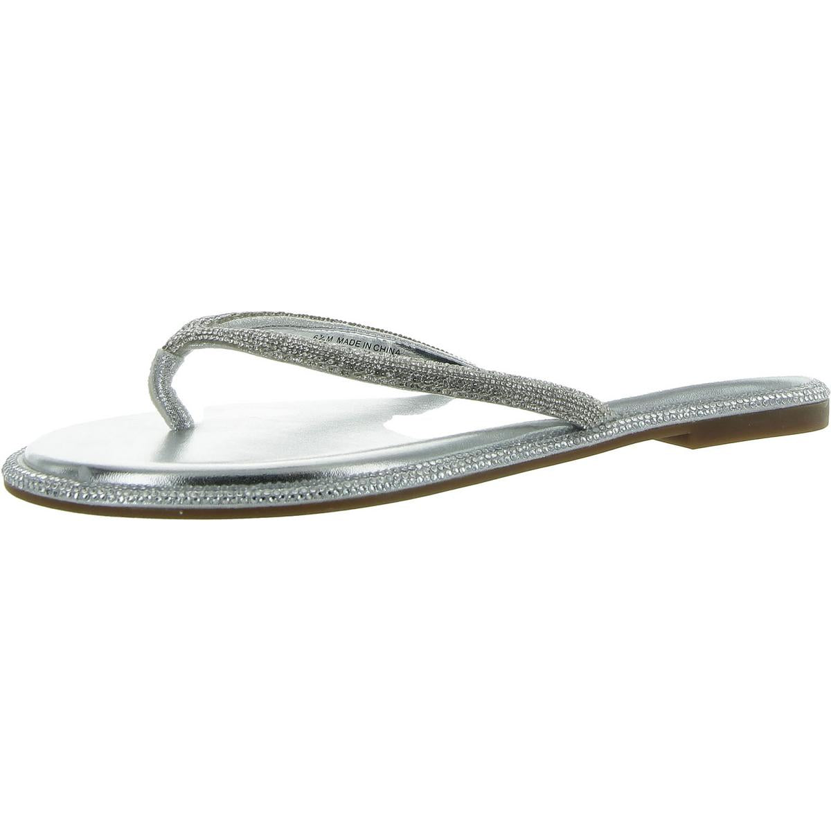 Myrline Rhinestone Slip On Thong Sandals