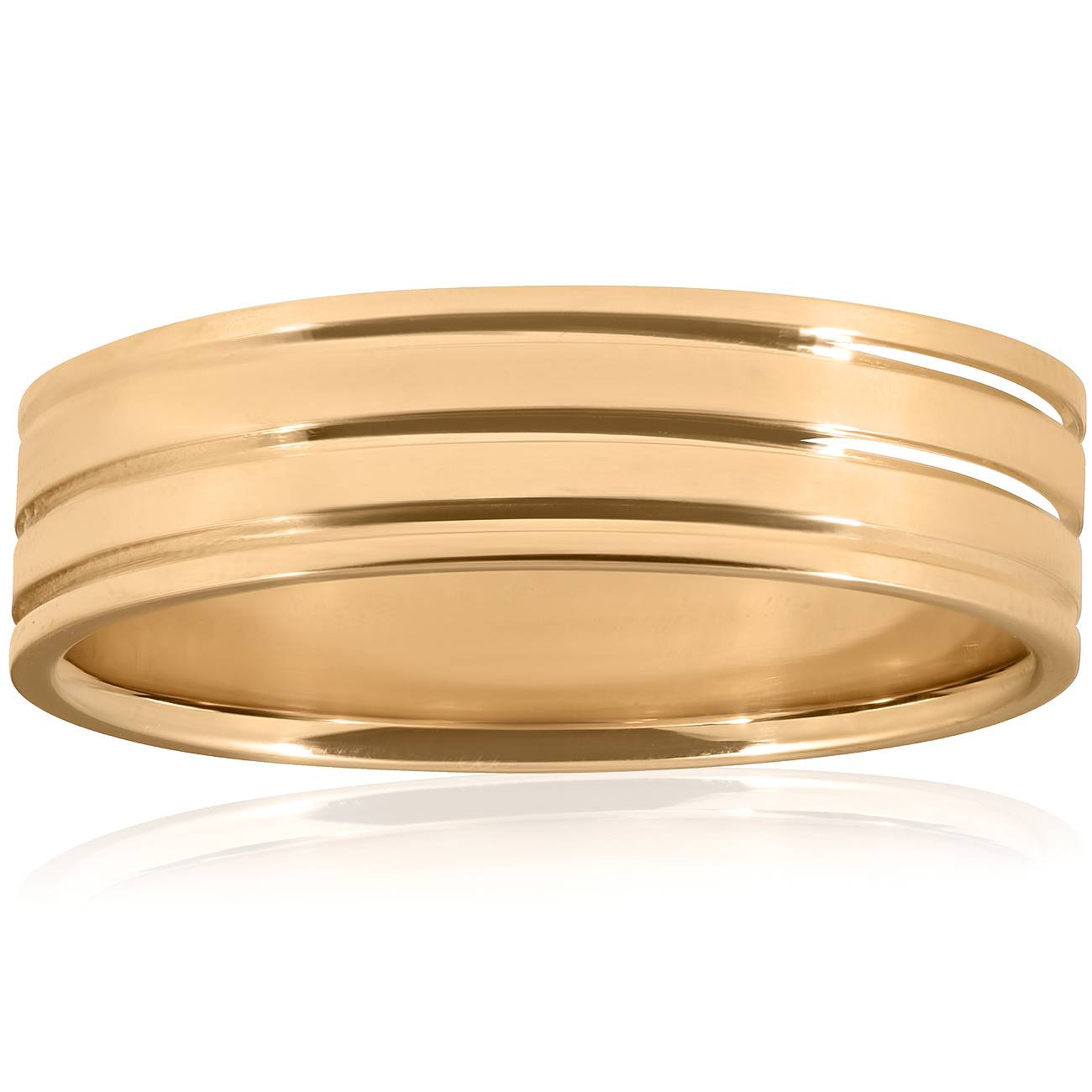 Polished Wedding Ring 10K Yellow Gold Size Selectable 7802590658620