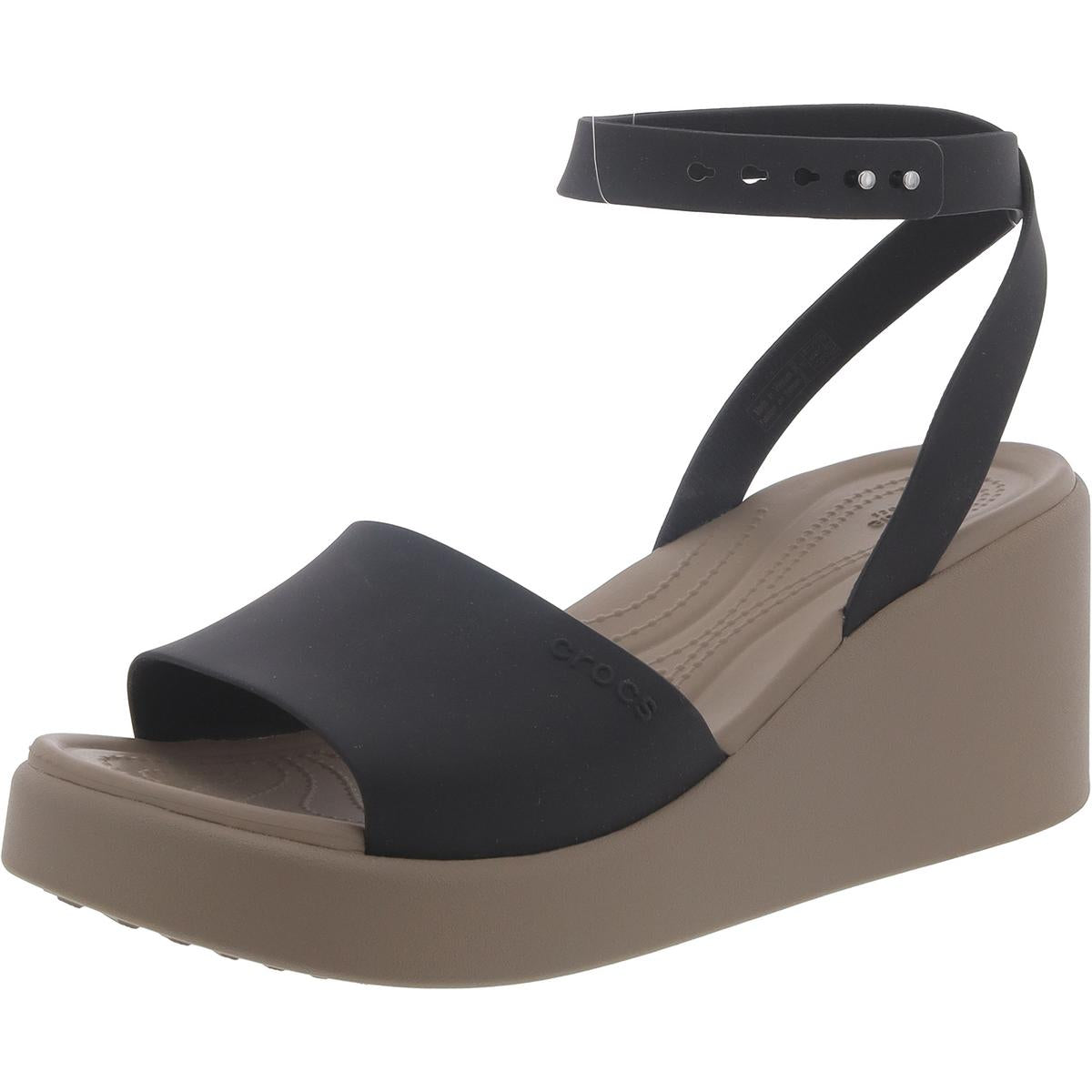 Brooklyn Ankle Strap Slip On Wedge Sandals