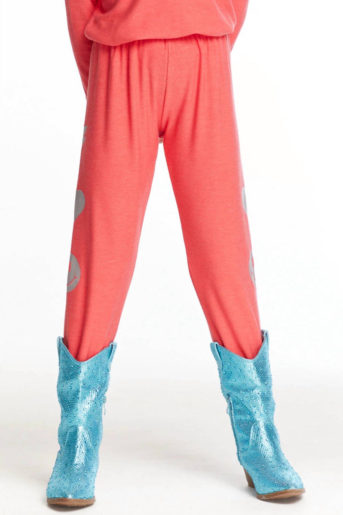 Girl's I Love Smiles Sweatpants In Flame 7803824308284