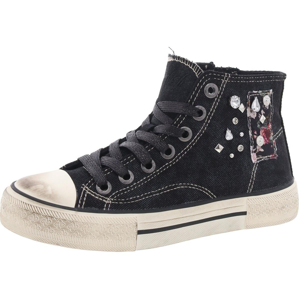 Kimber Hi Distressed Canvas Casual And Fashion Sneakers