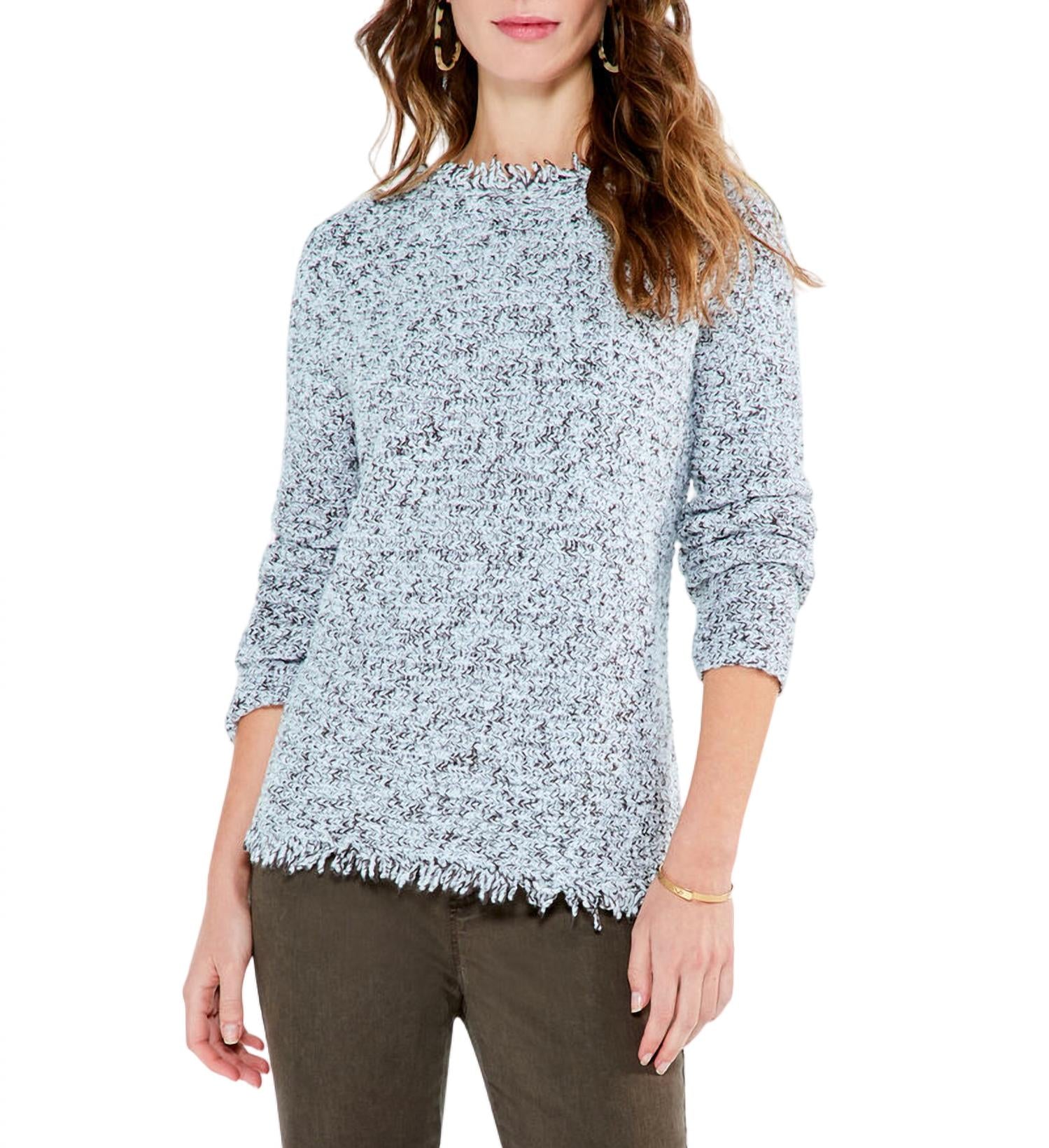 Fringe Mix Sweater In Brown Multi 7701881552956