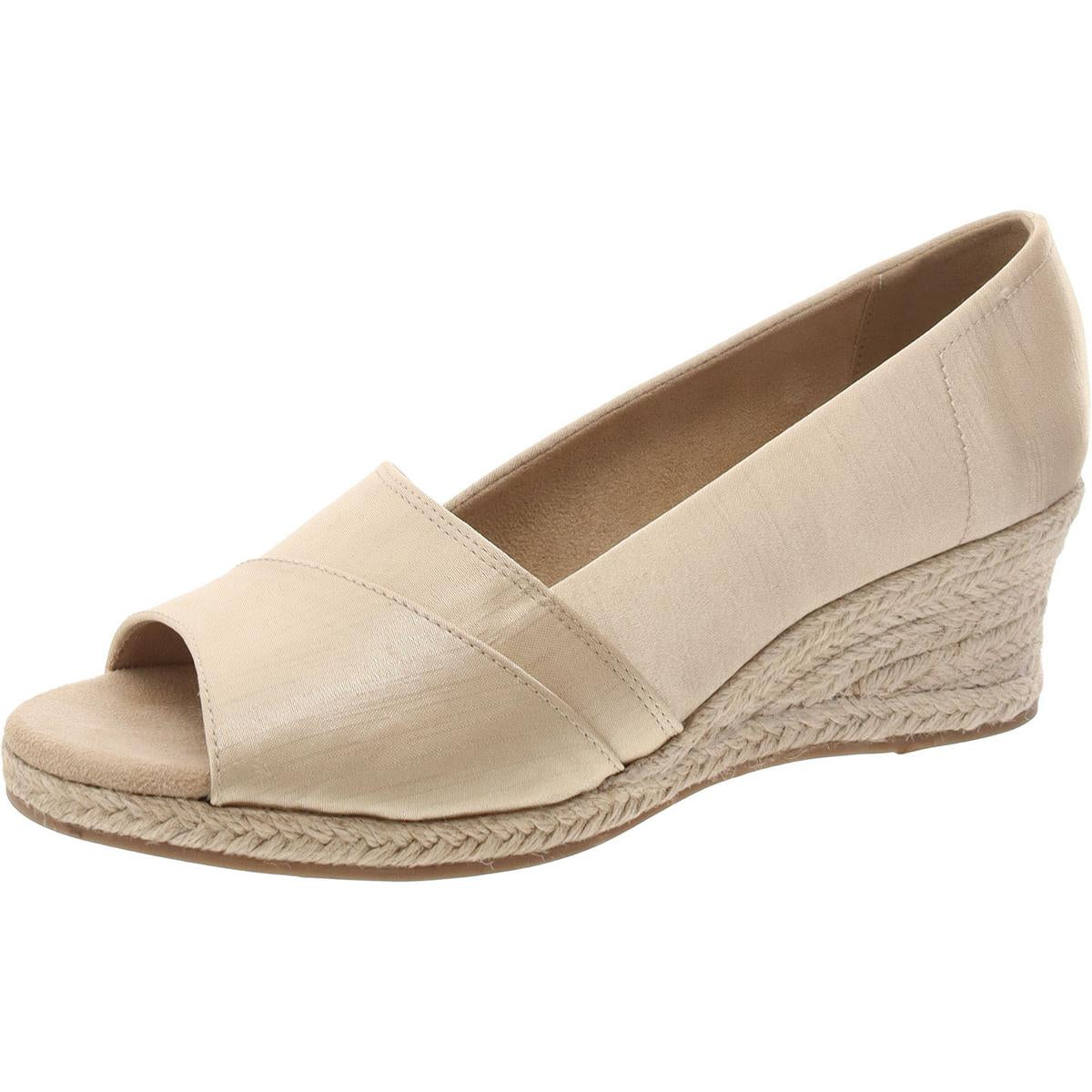Slip On Peep Toe Espadrilles
