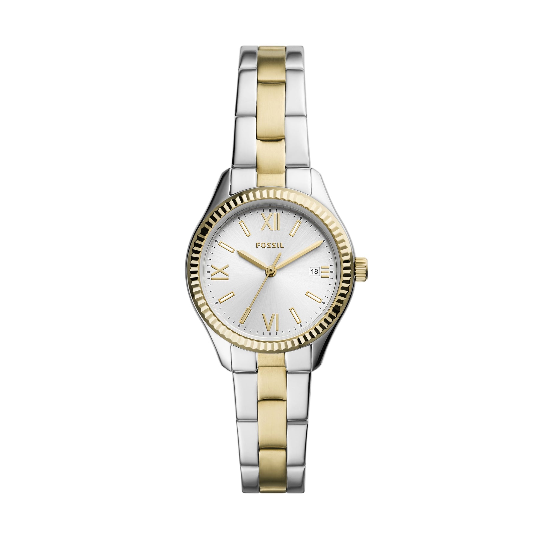 Fossil Women's Rye Three-Hand Date, Stainless Steel Watch 7186401525820