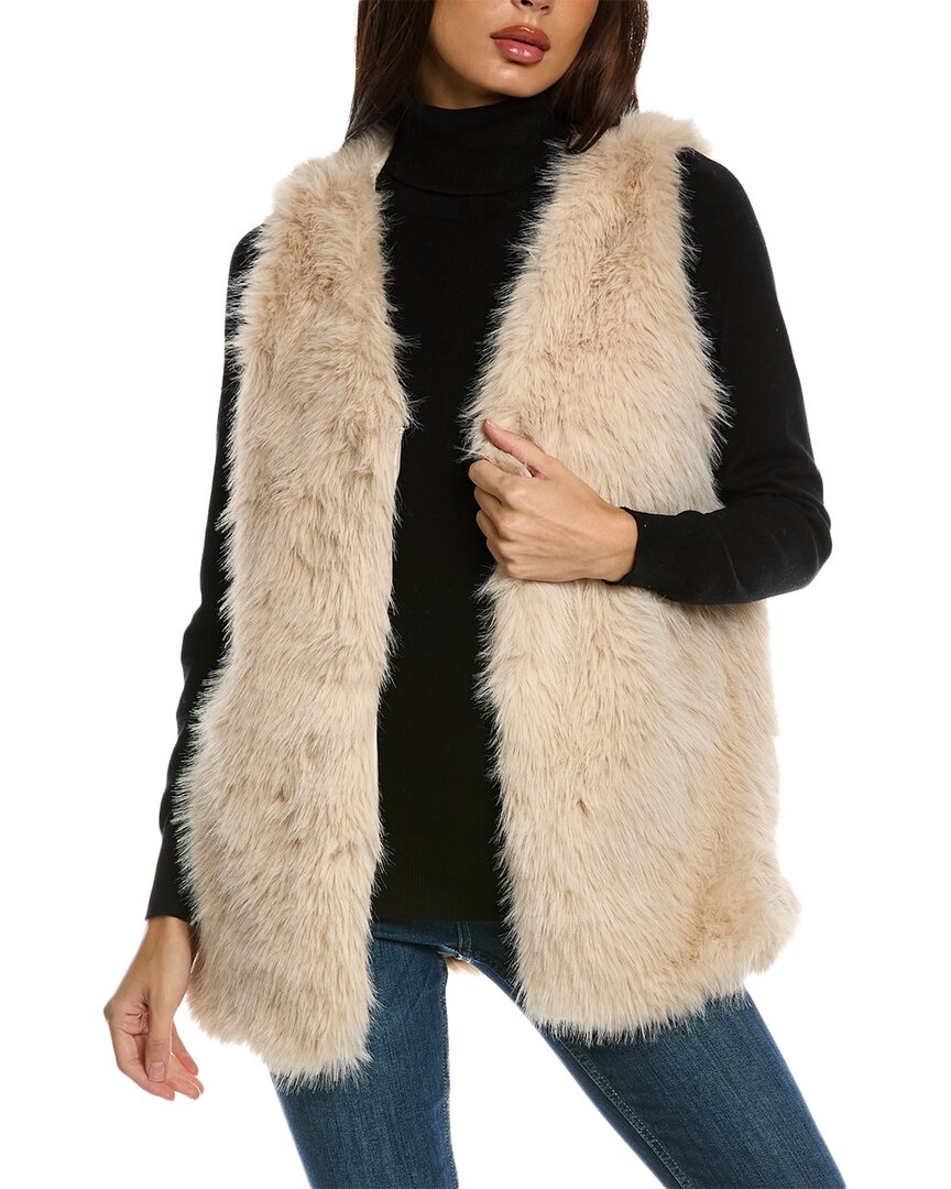Surell Accessories Shaggy Vest
