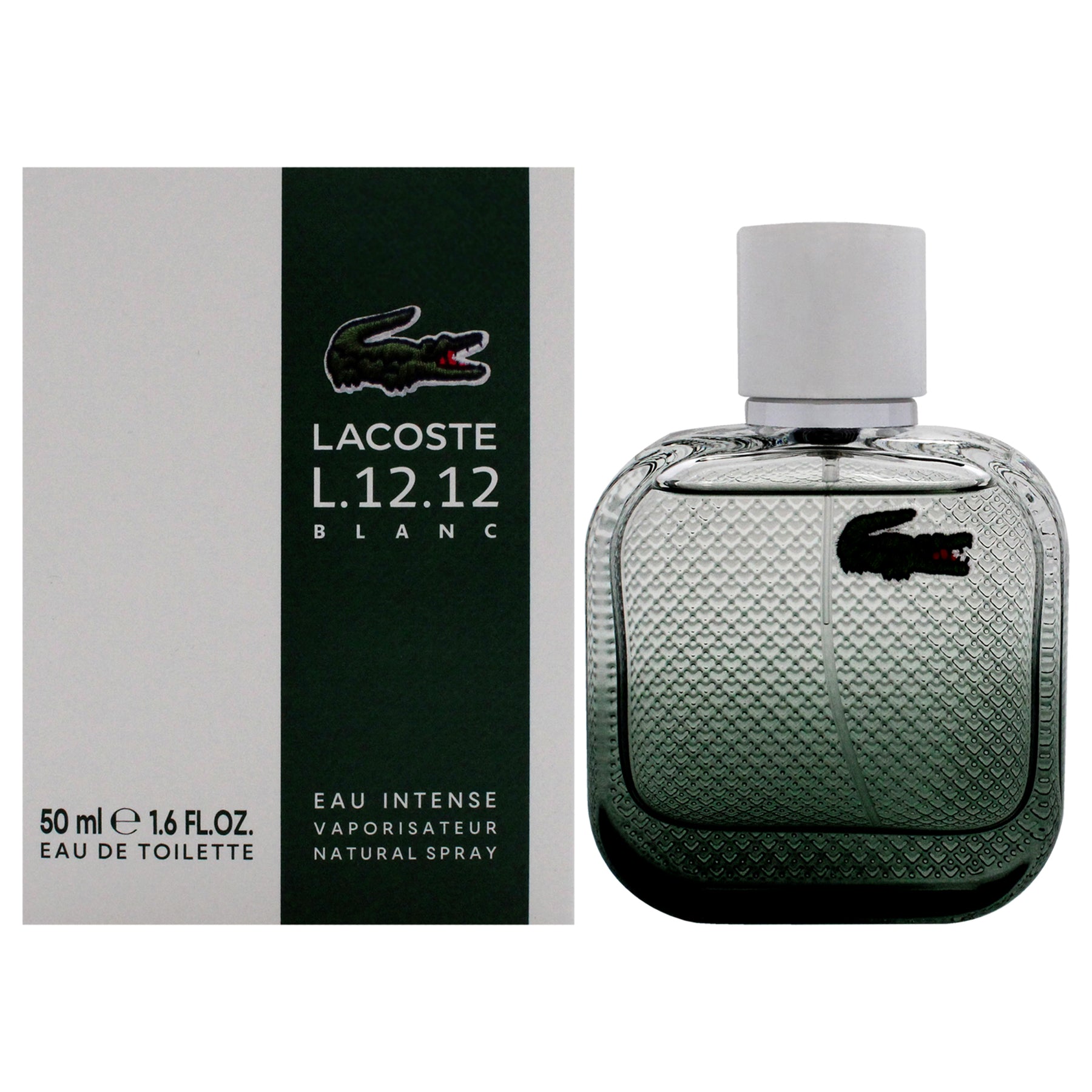 Lacoste Eau De L.12.12 Blanc Eau Intense by Lacoste for Men - 1.6 oz EDT Spray 7831477977148