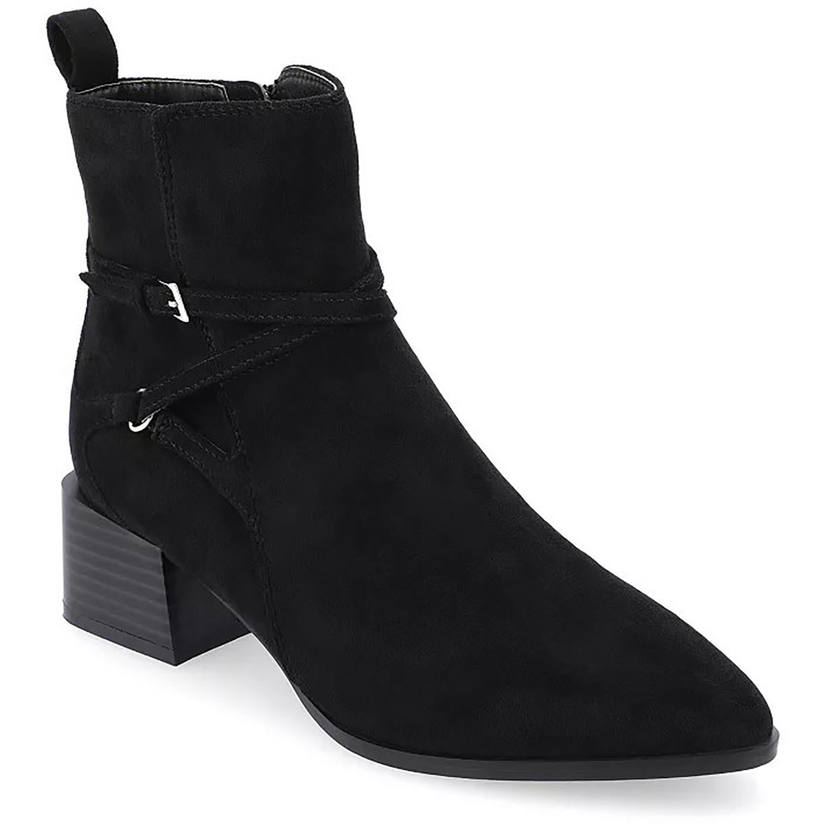 Estelle Pointed Toe Adjustable Ankle Boots