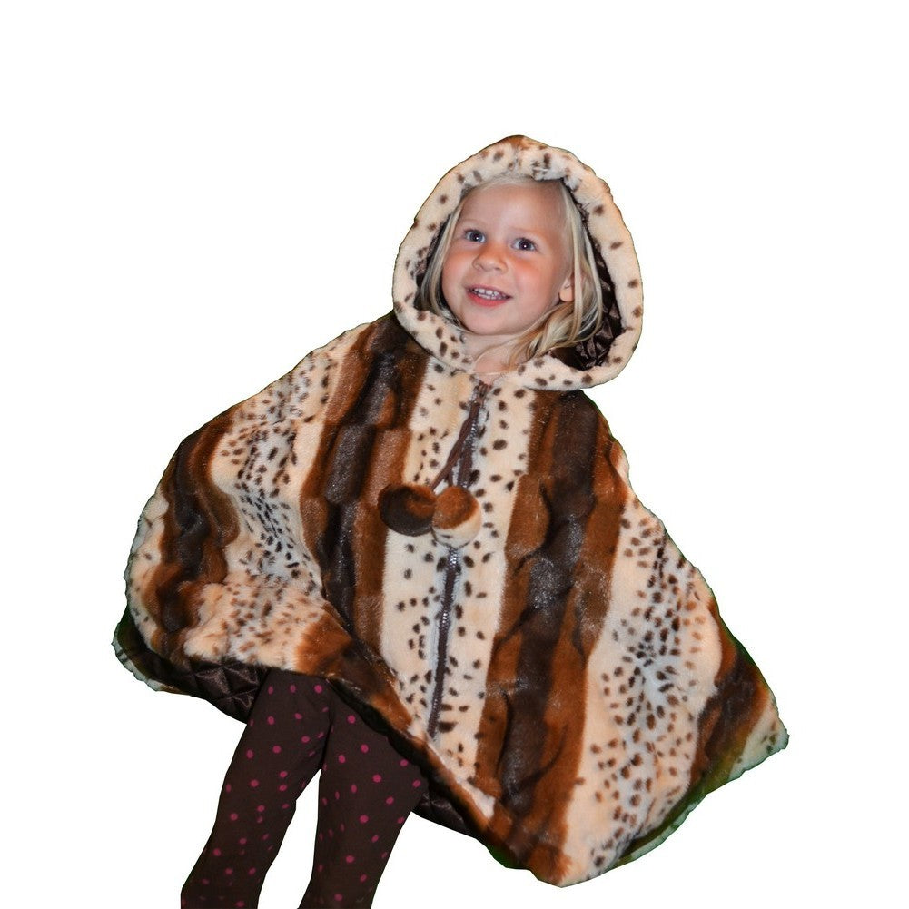 Little Girls Tiger Lilly Faux Poncho 1T-6