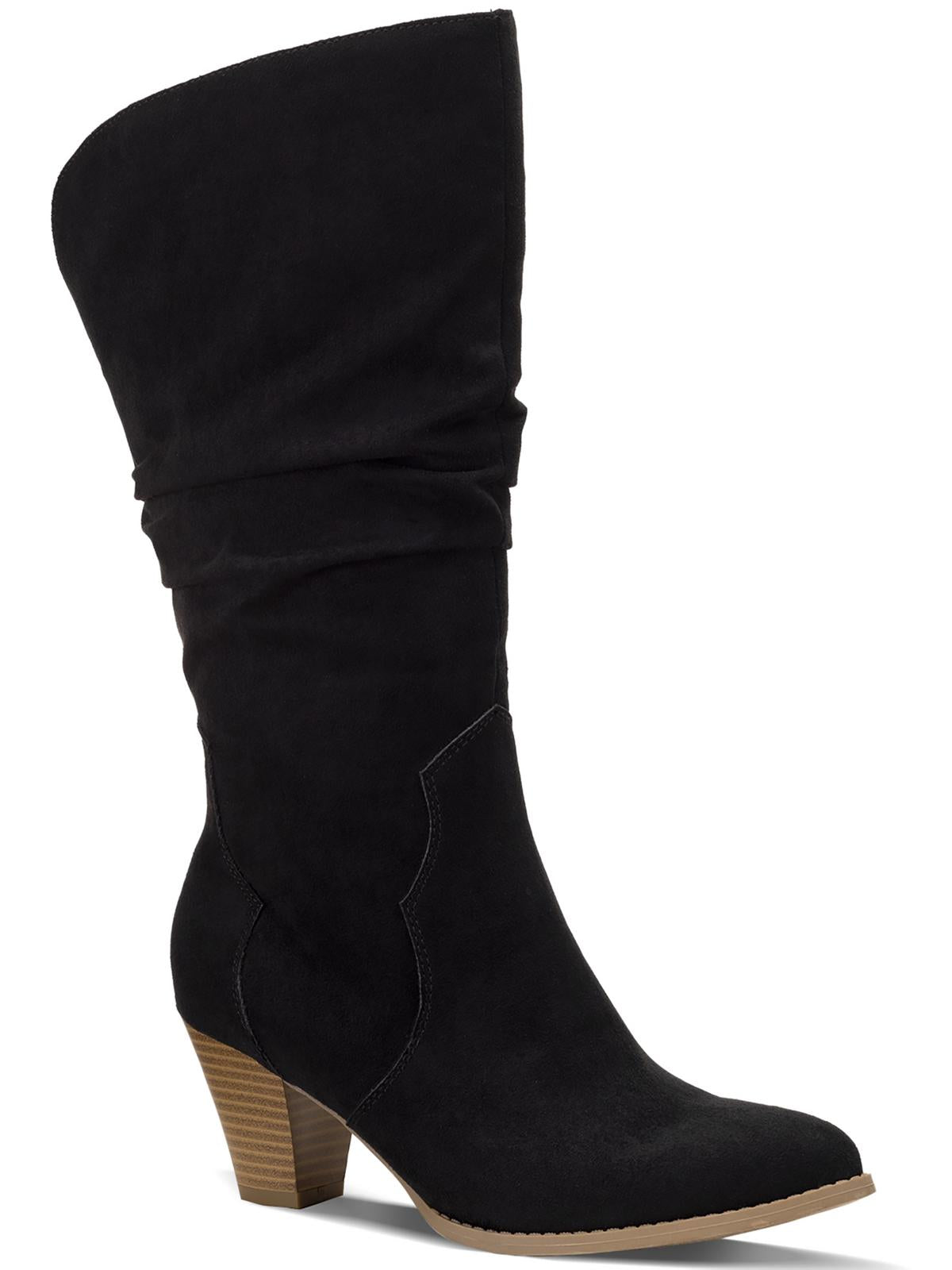 Arlenee Womens Heeled Pointed Toe Mid-Calf Boots