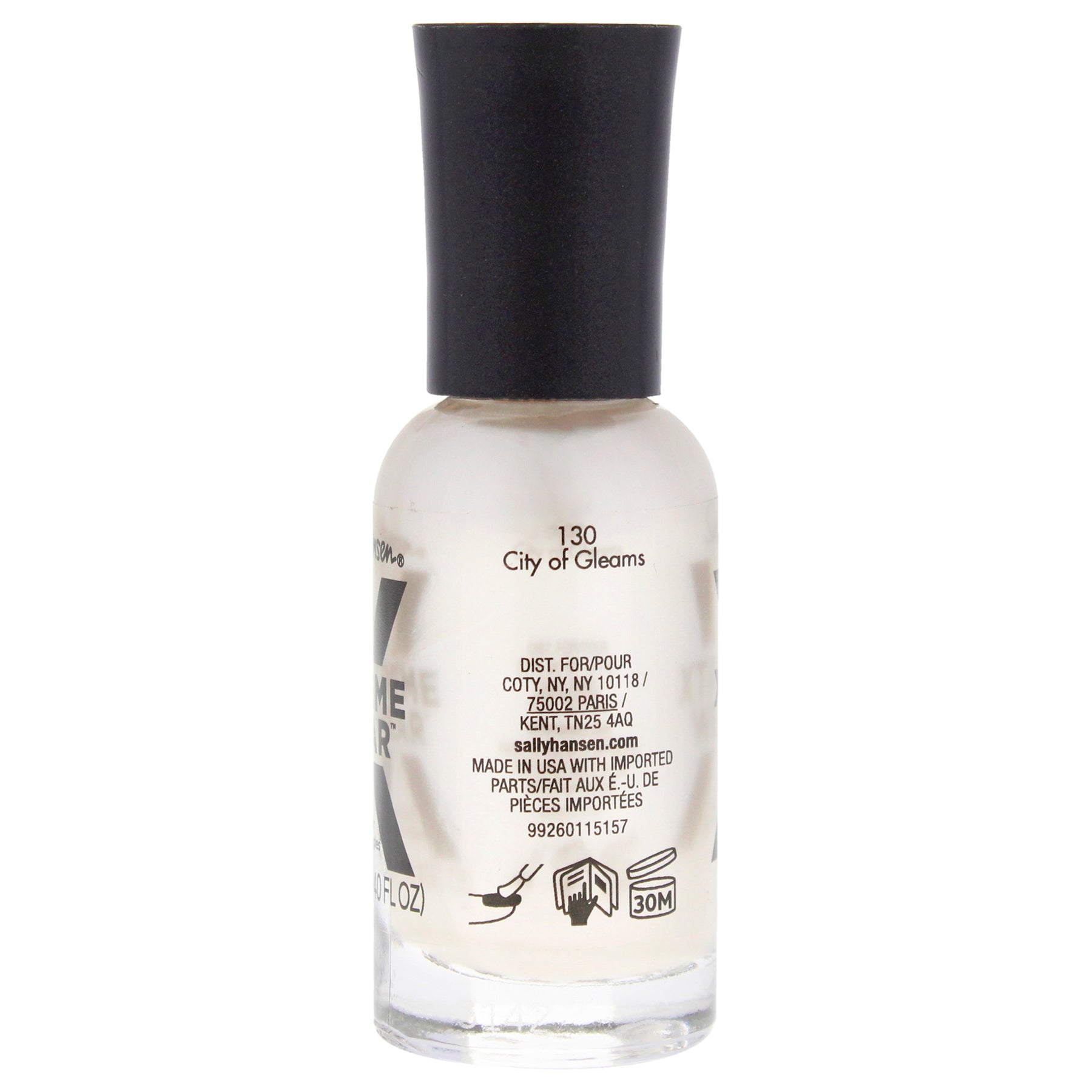 Xtreme Wear Nail Color - 130 City Of Gleams by Sally Hansen for Women - 0.4 oz Nail Polish