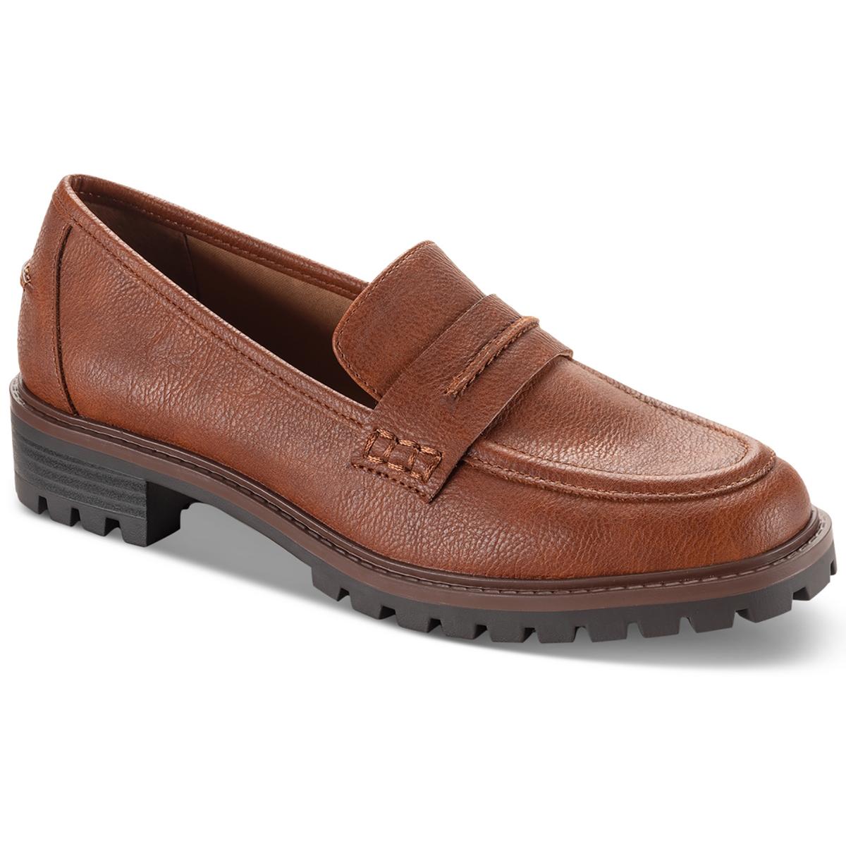 Wandaa Faux Leather Slip-On Loafers