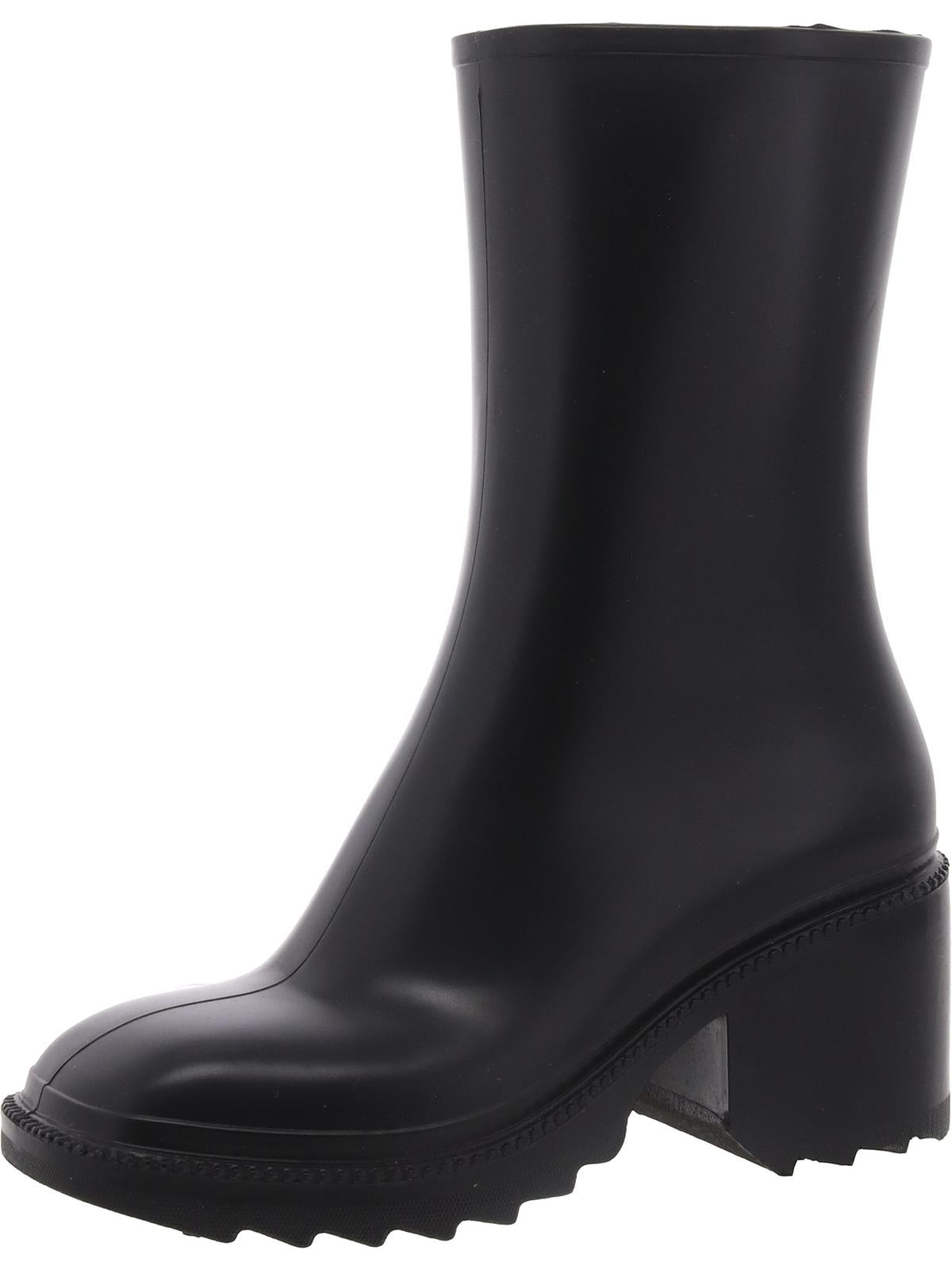 EverettP Womens Block Heel Square Toe Mid-Calf Boots