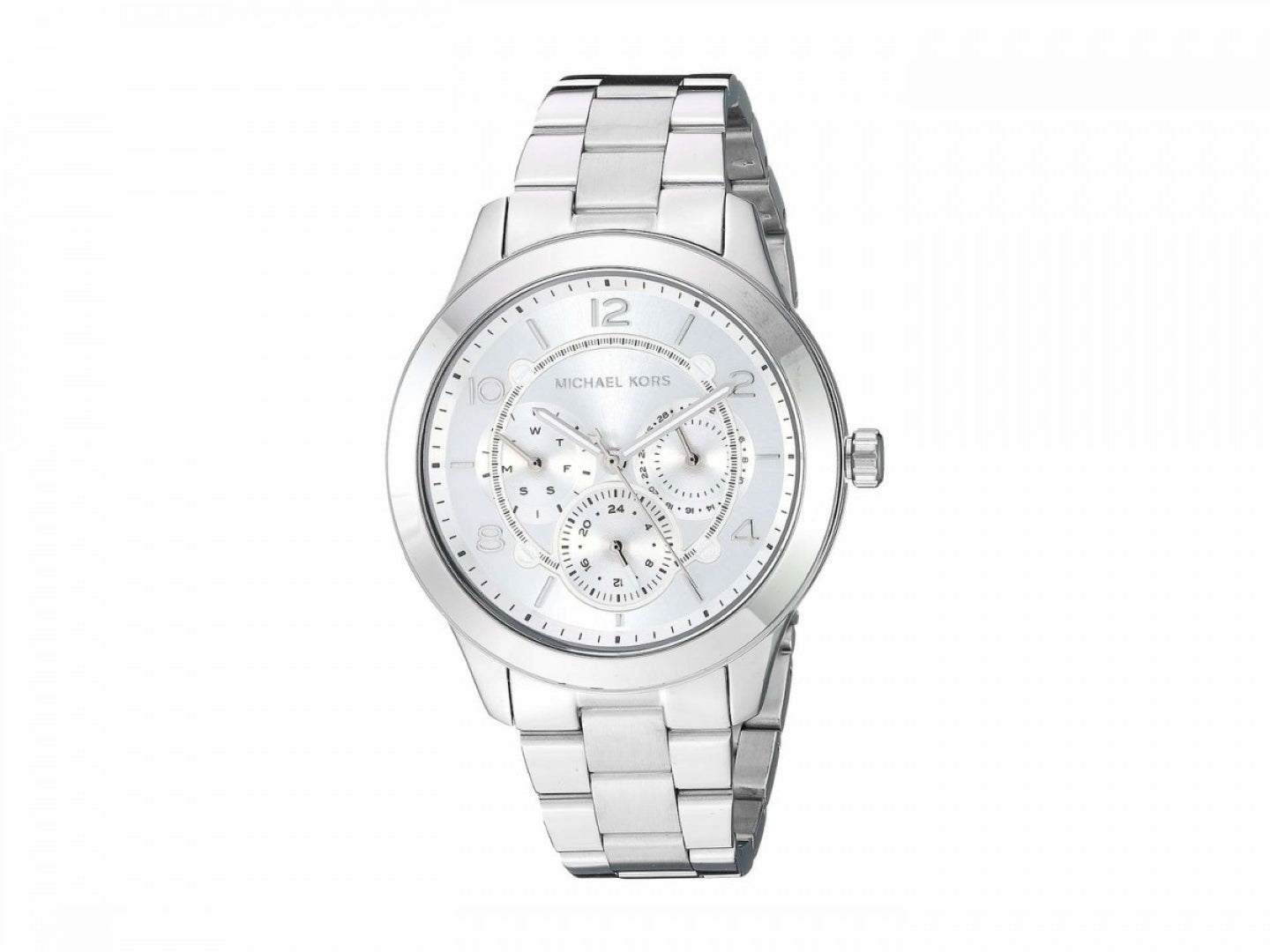 Michael Kors Runway MK3981 Women's Silver-Tone Quartz 38mm Watch 7666187894844