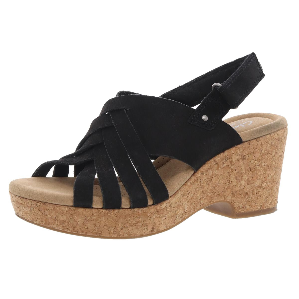 Giselle Ivy Open Toe Platform Slingback Sandals