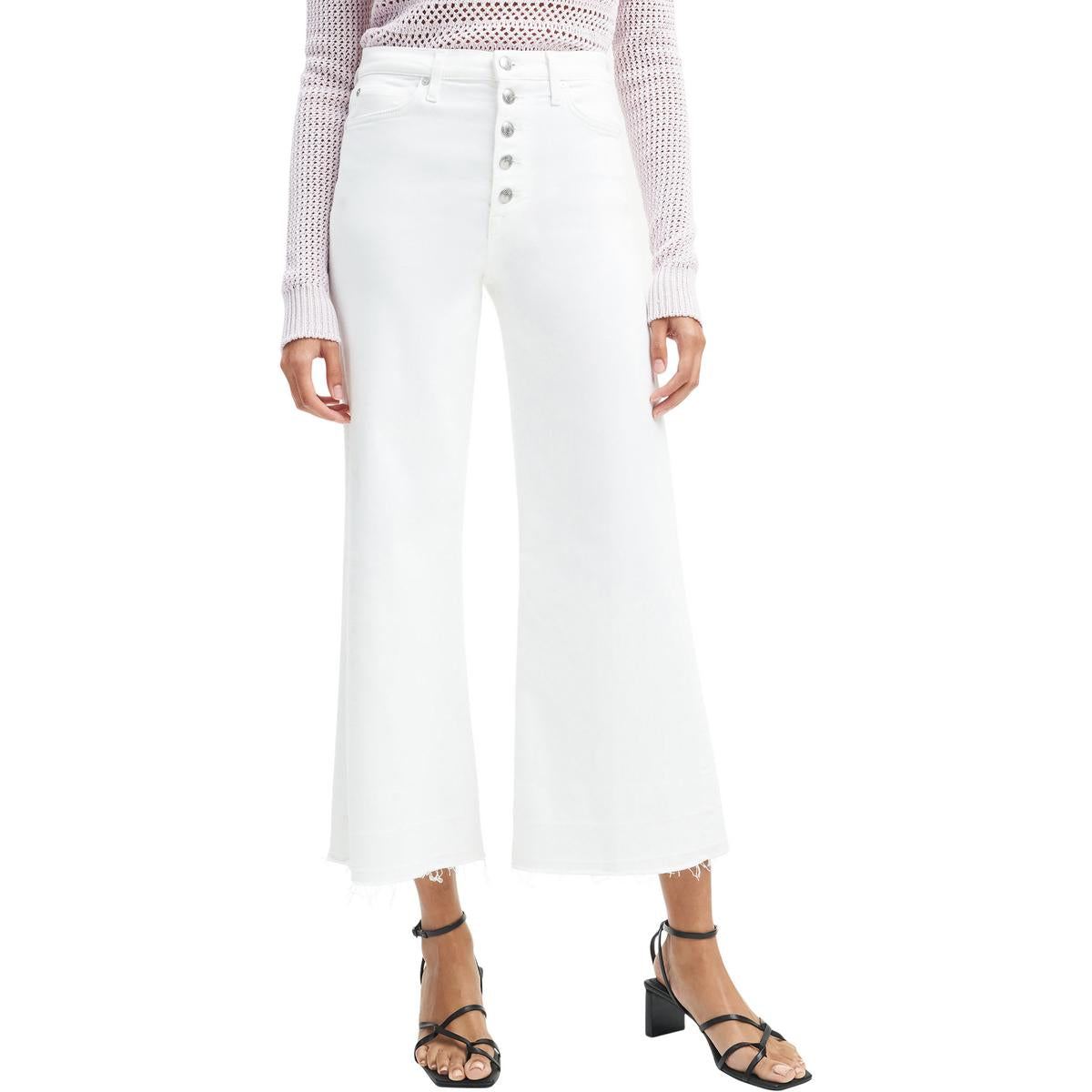 Jo Crop Denim Wide Leg Jeans