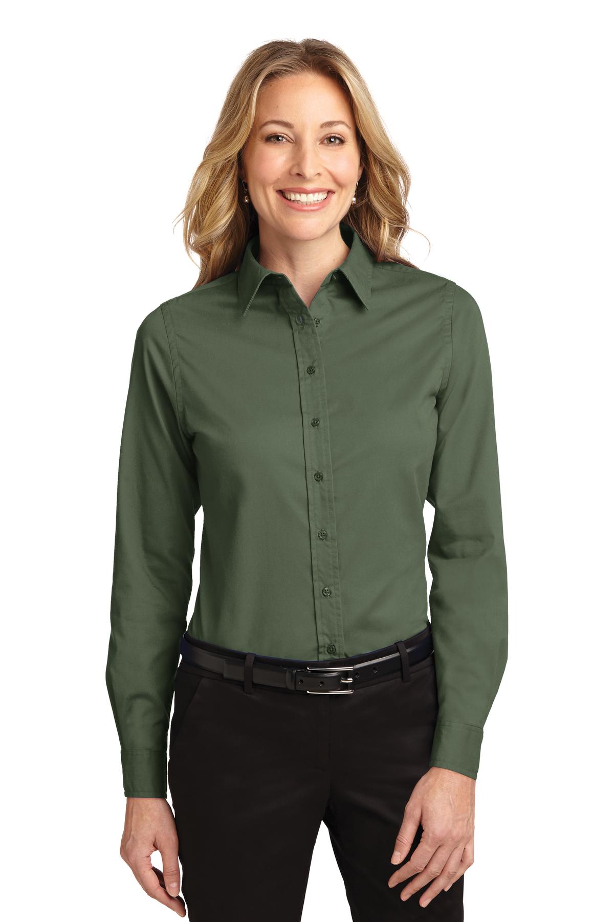 Port Authority Women's Long Sleeve Easy Care Shirt. L608 2 of 3