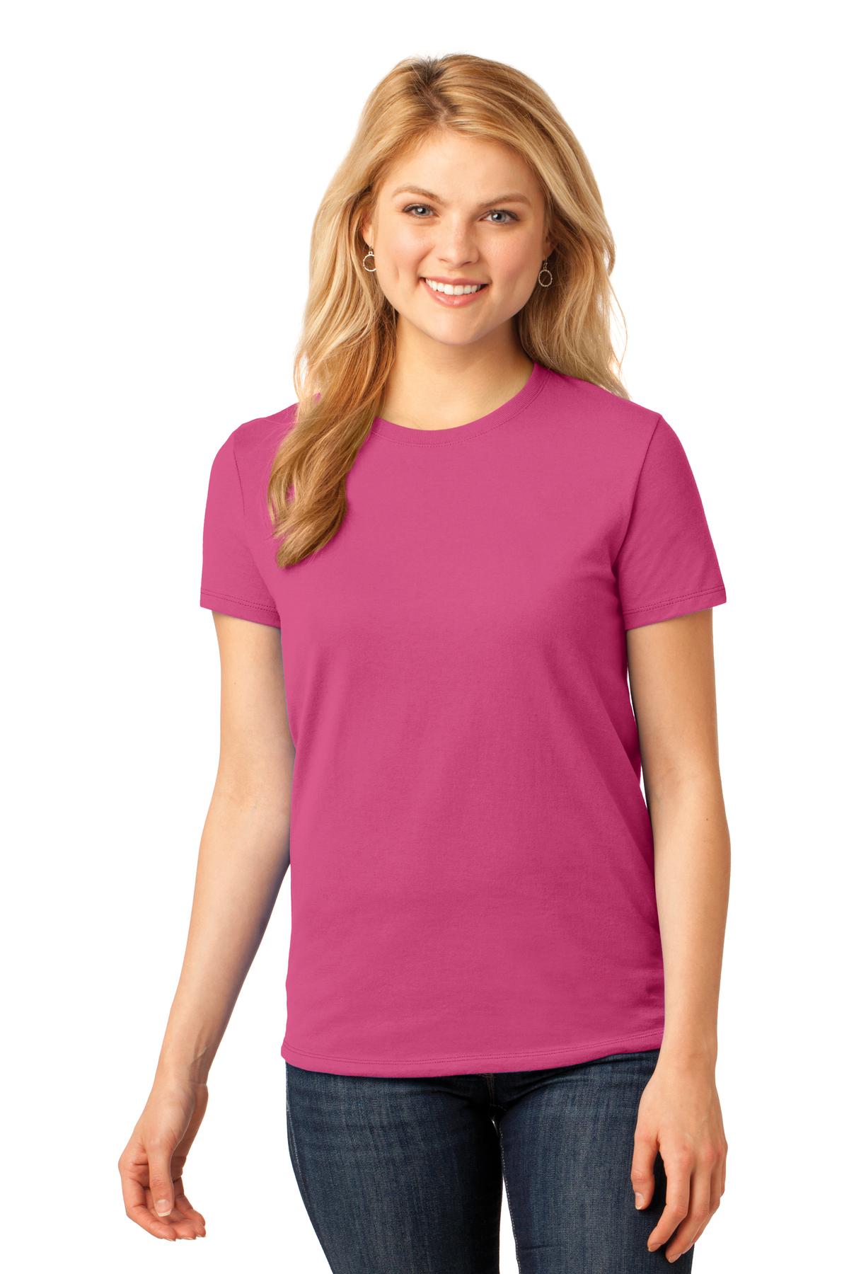 Port & Company Women's Core Cotton Tee. LPC54 3 of 3