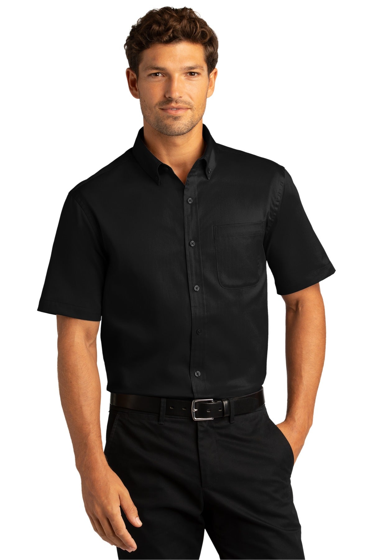 Port Authority Men's Short Sleeve SuperPro React Twill Shirt W809