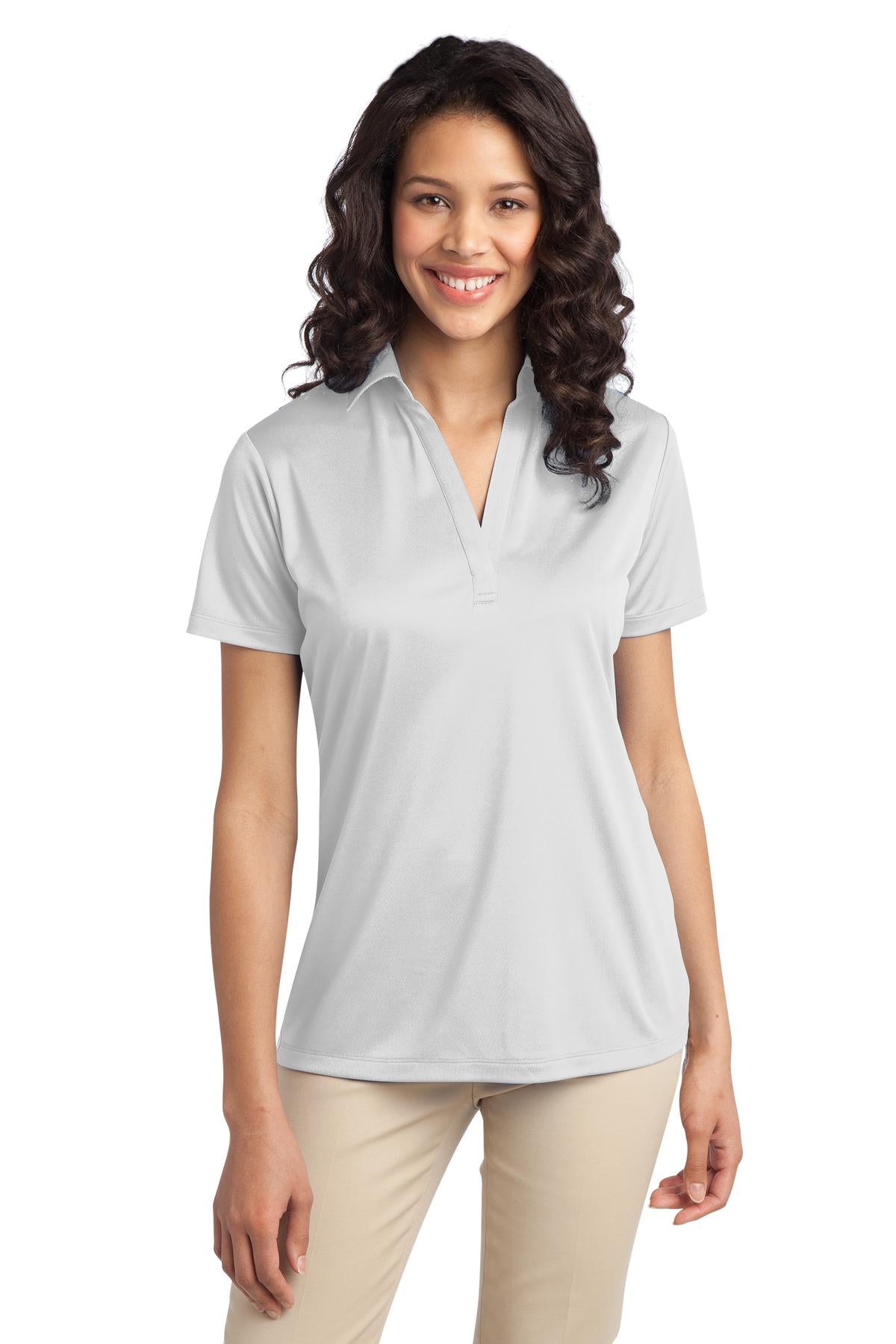 Port Authority Ladies Silk Touch Performance Polo. L540 1 of 2