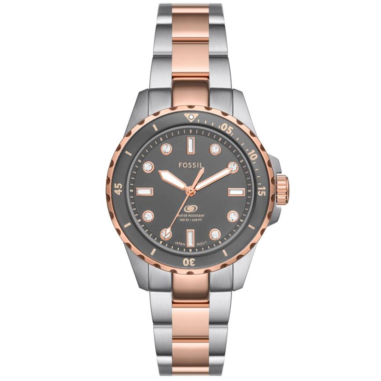 Fossil Women's Blue Dive Gray Dial Watch