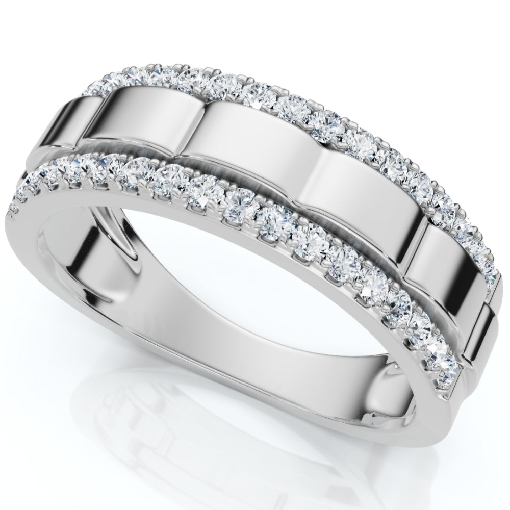 1/2Ct Men's Diamond Ring in 10k White or Yellow Gold 7802585940028