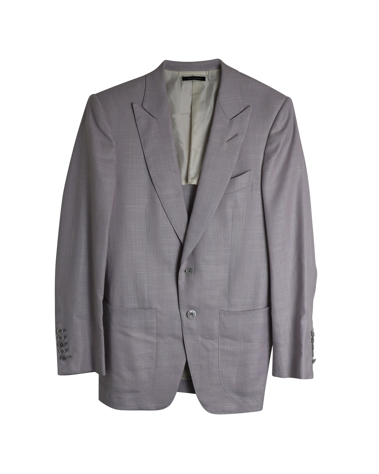 Tom Ford Single-Breasted Blazer in Pastel Purple Silk