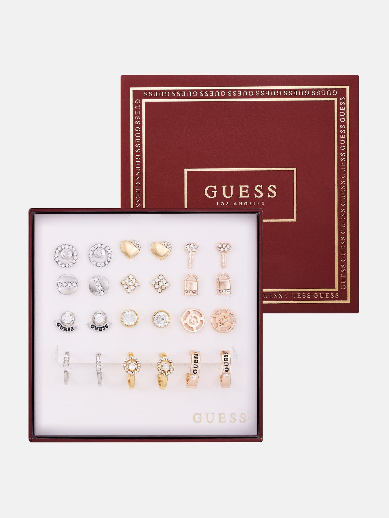 Mixed Stud and Huggie Earrings Box Set - 12 pairs 7831915003964
