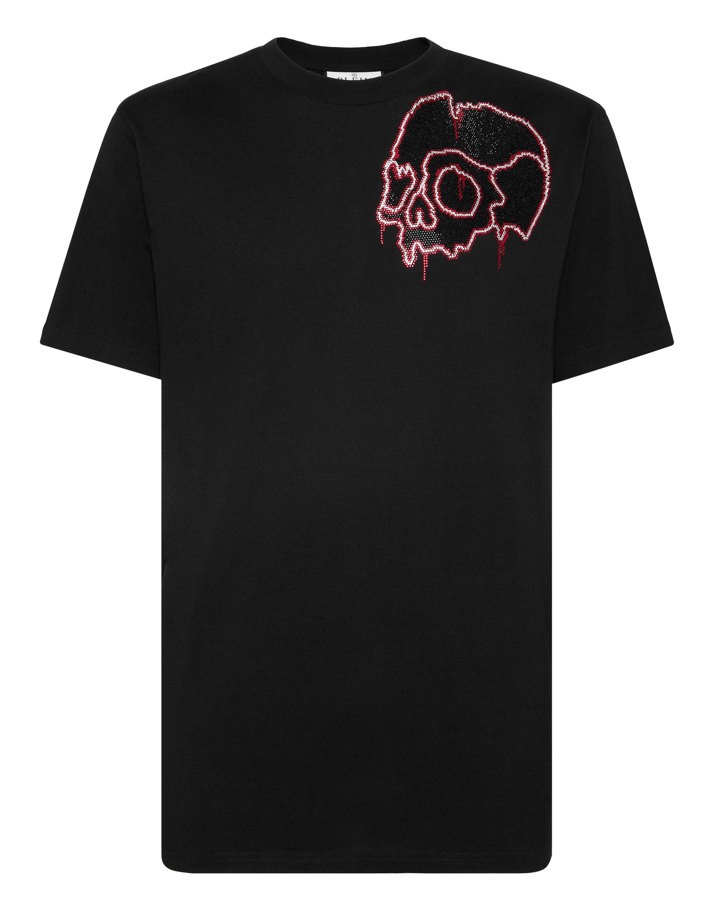 T-shirt Round Neck SS with crystals Dripping Skull 7803789574204