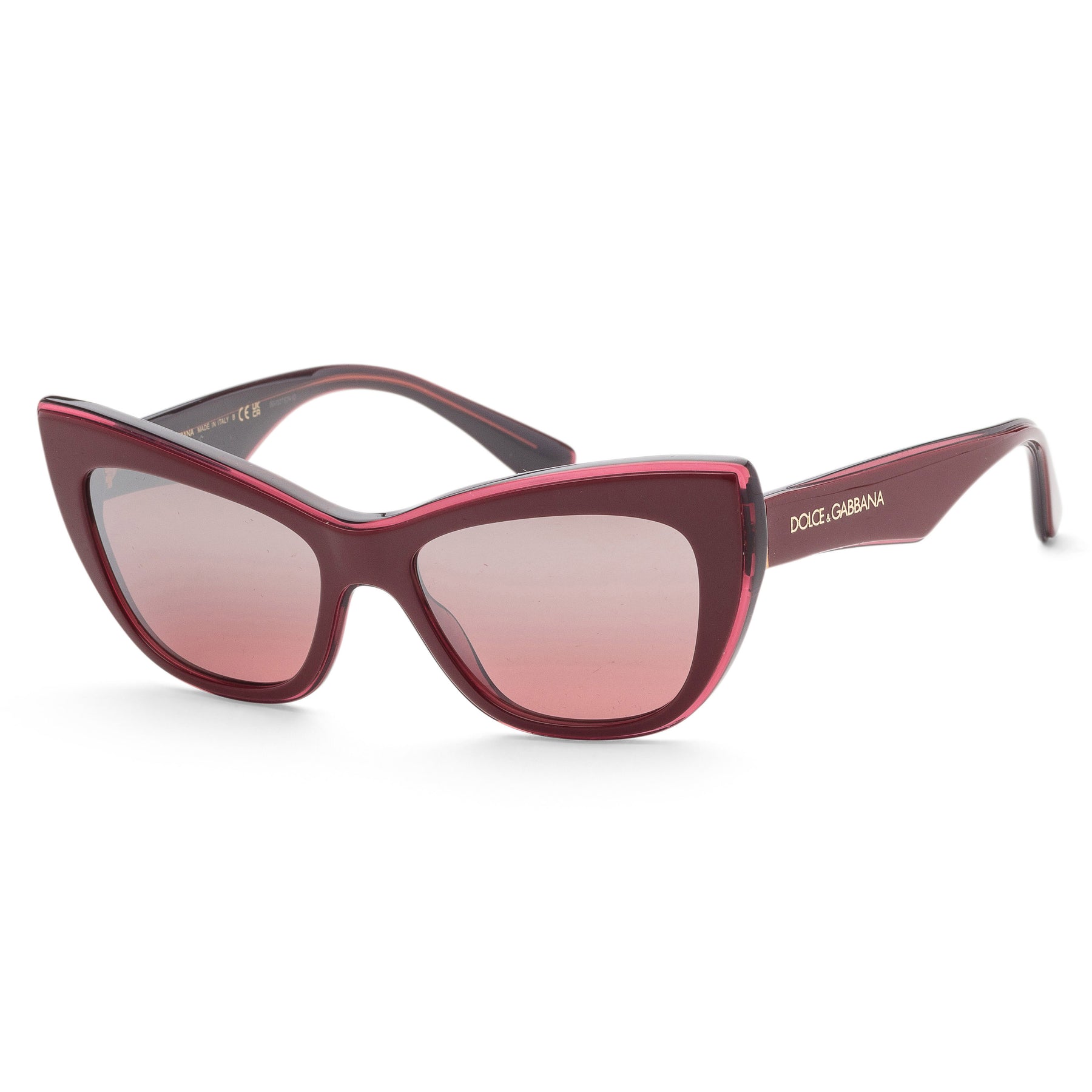 Dolce & Gabbana Women's 54mm Bordeaux/Transparent Bordeaux Sunglasses