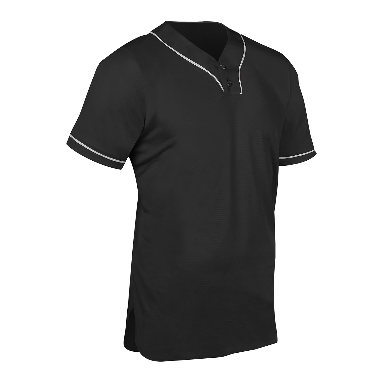 Champro Men's Heater 2-Button Piped Baseball Jersey