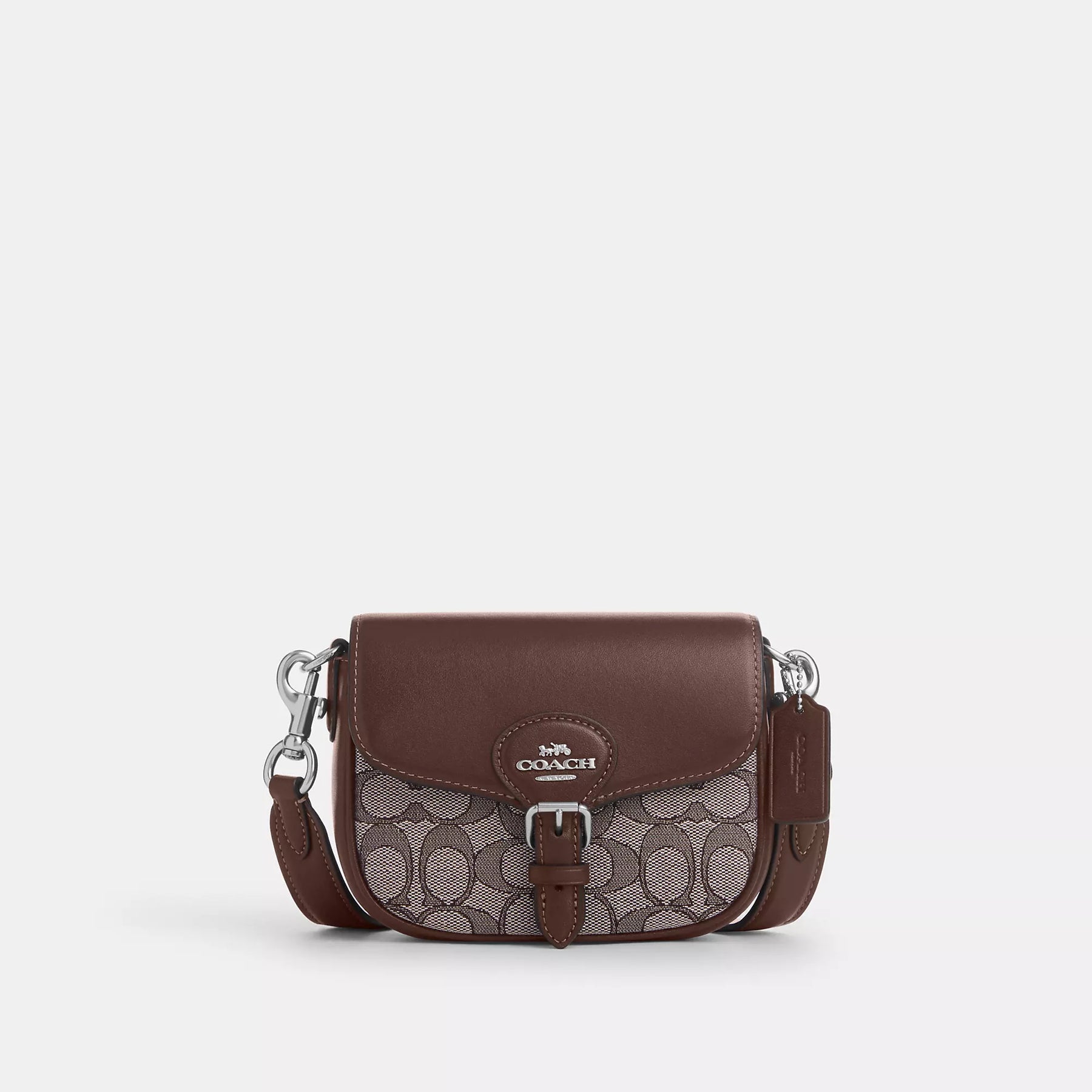 Coach Outlet Amelia Saddle Bag In Signature Jacquard 7644317909052