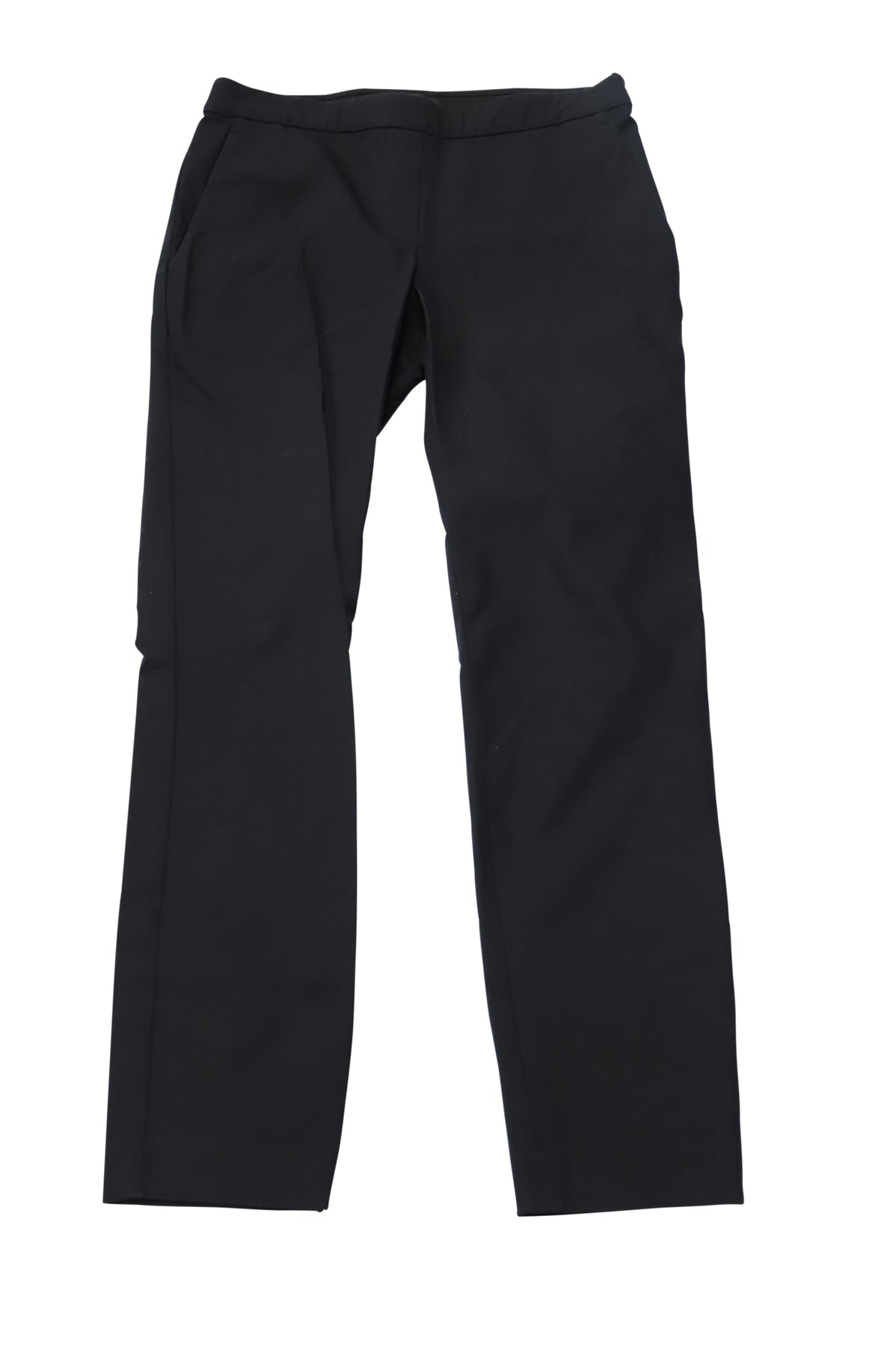 Theory Tailored Cropped Pants in Black Cotton 7764856864828