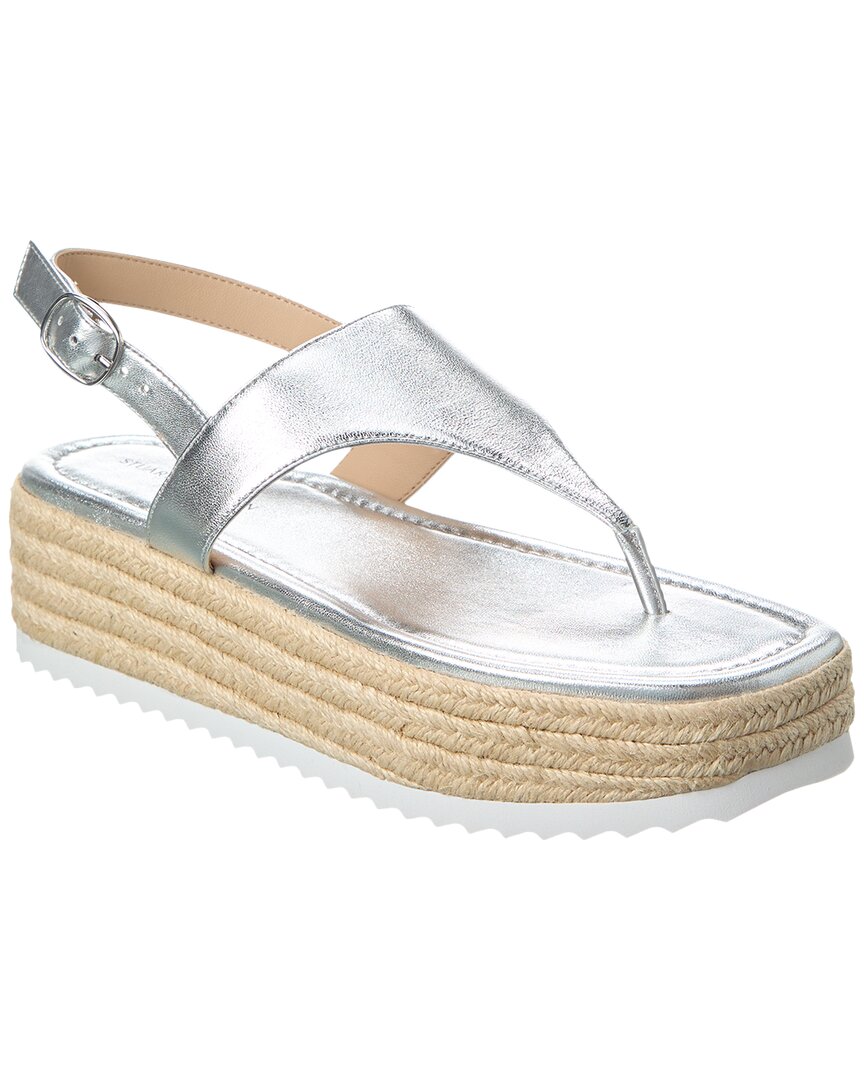 Stuart Weitzman Mel Patent Espadrille Flatform Sandal 7640493457468