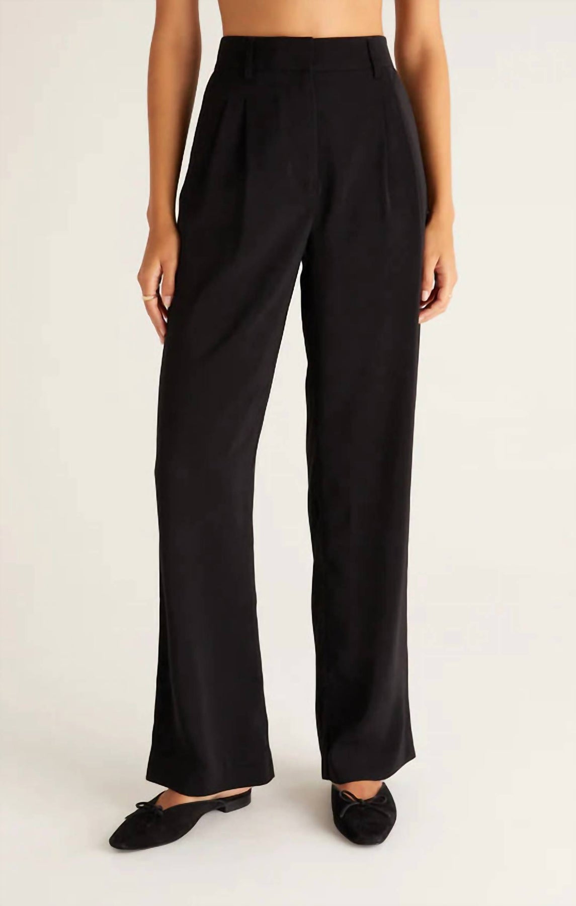 Lucy Twill Pant In Black