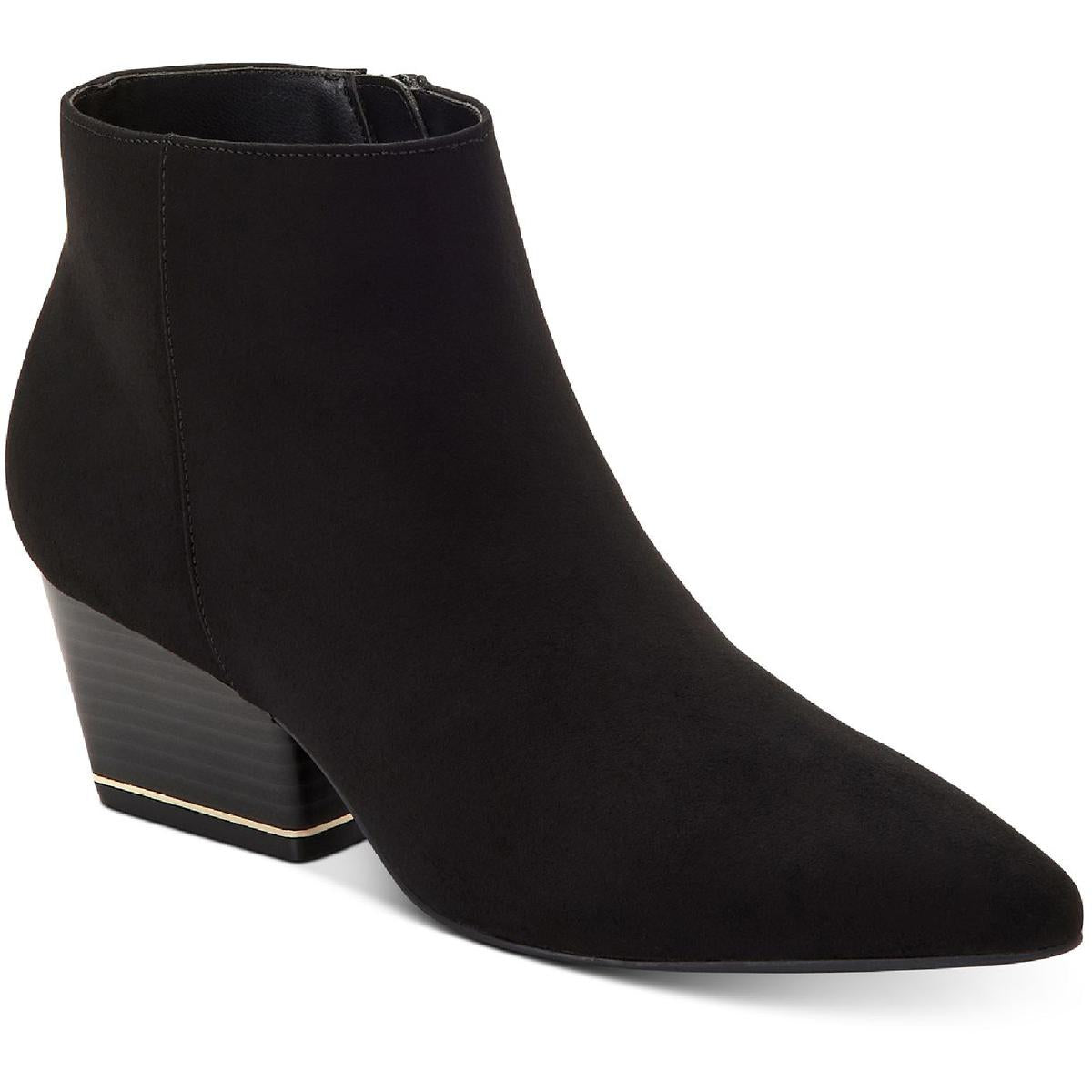 Armena Faux Suede Pointed Toe Ankle Boots
