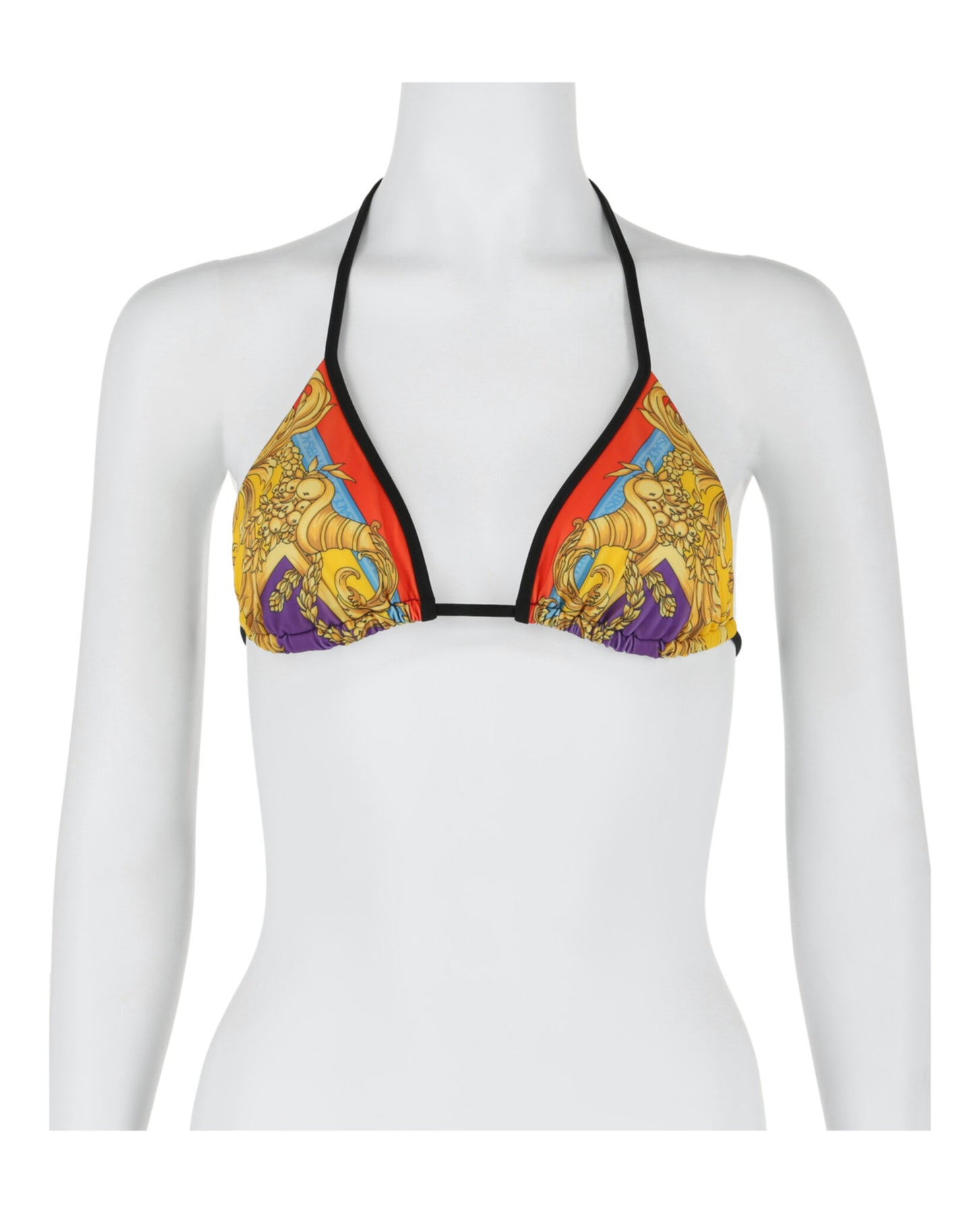 Barocco Printed Triangle Bikini Top
