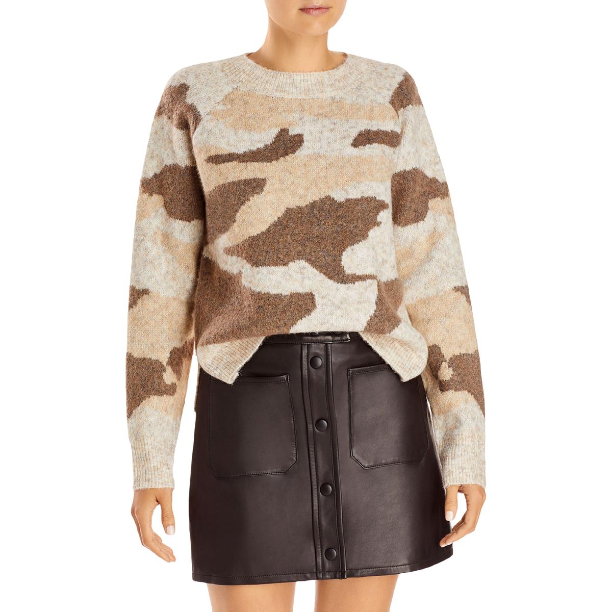 Knit Camo Crewneck Sweater