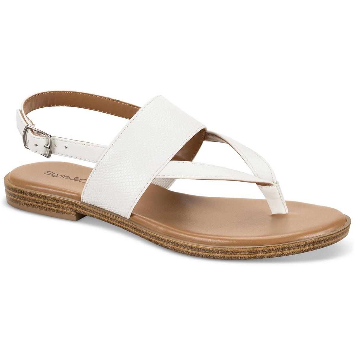 Sadiee P Faux Leather T-Strap Sandals