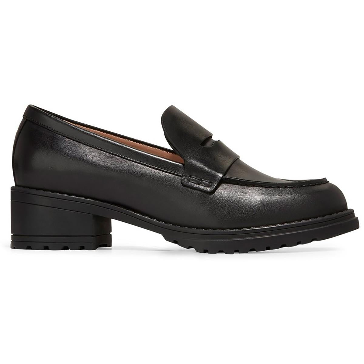 Camea Lug Loafer Leather Loafer Heels