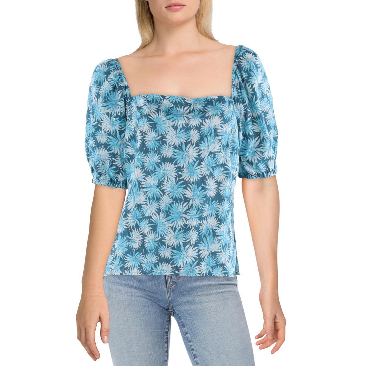 Floral Puff Sleeve Blouse