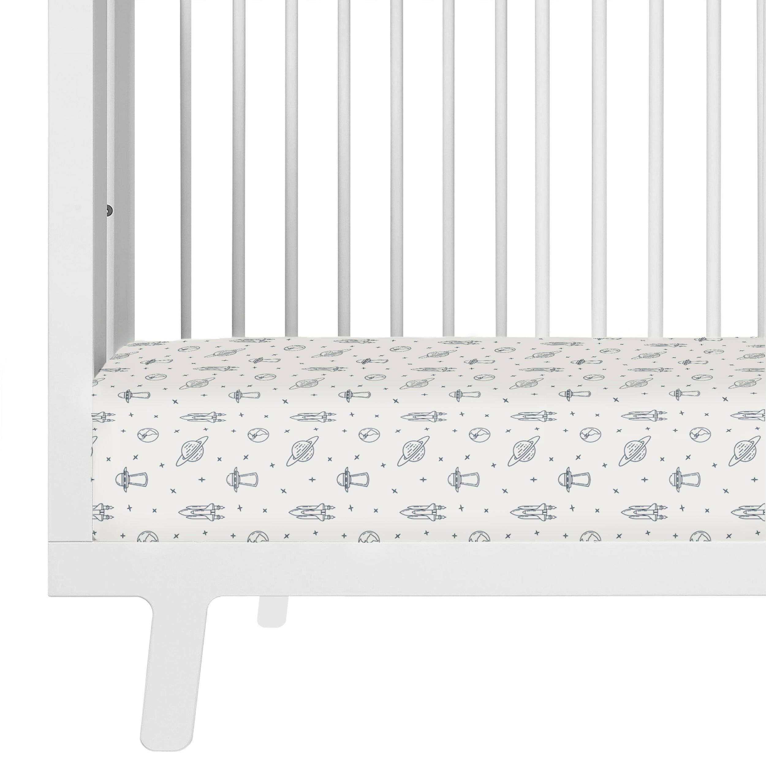 Crib Fitted Sheet with Pillowcase - Celestial