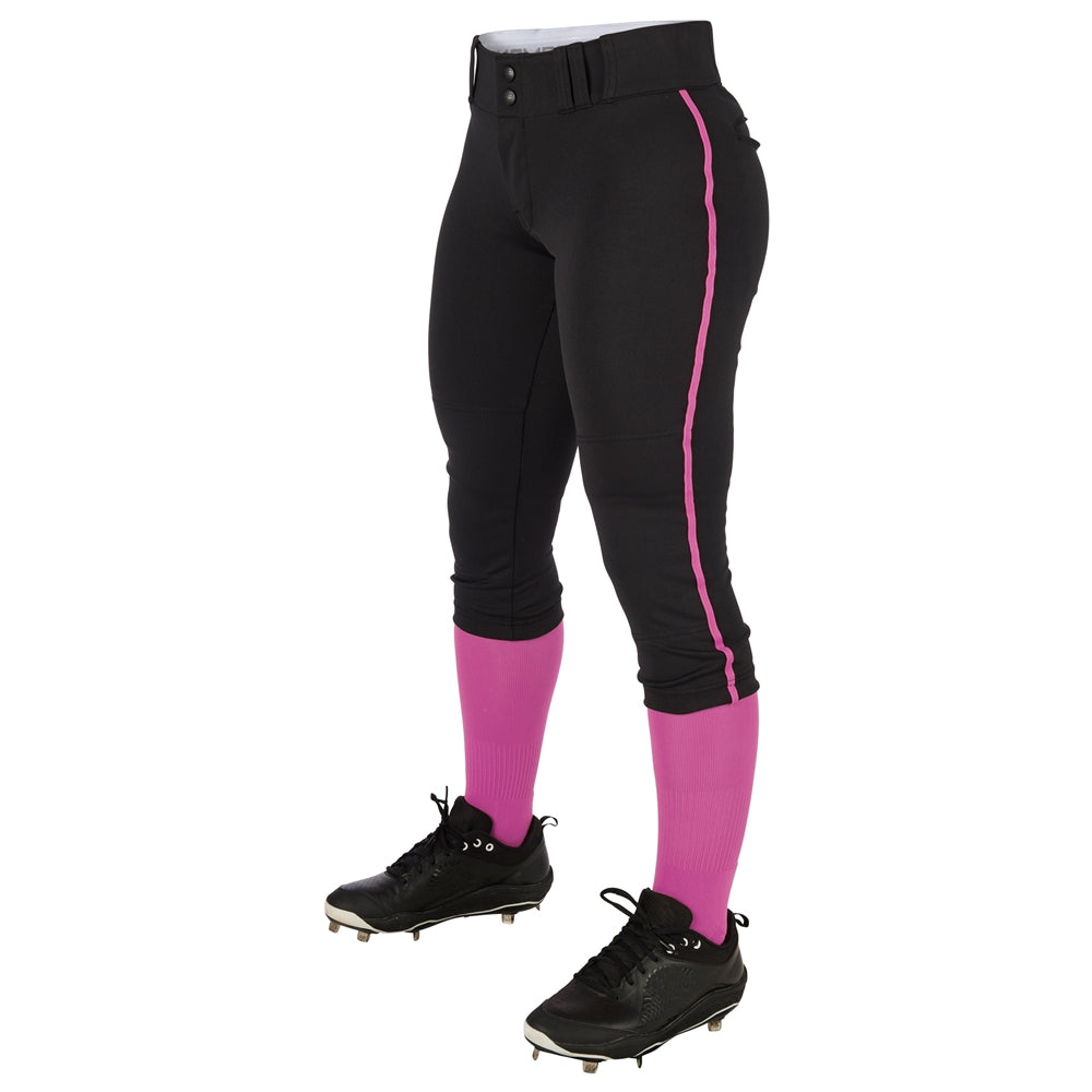 Champro Girl's Tournament Low Rise Softball Pant with Piping